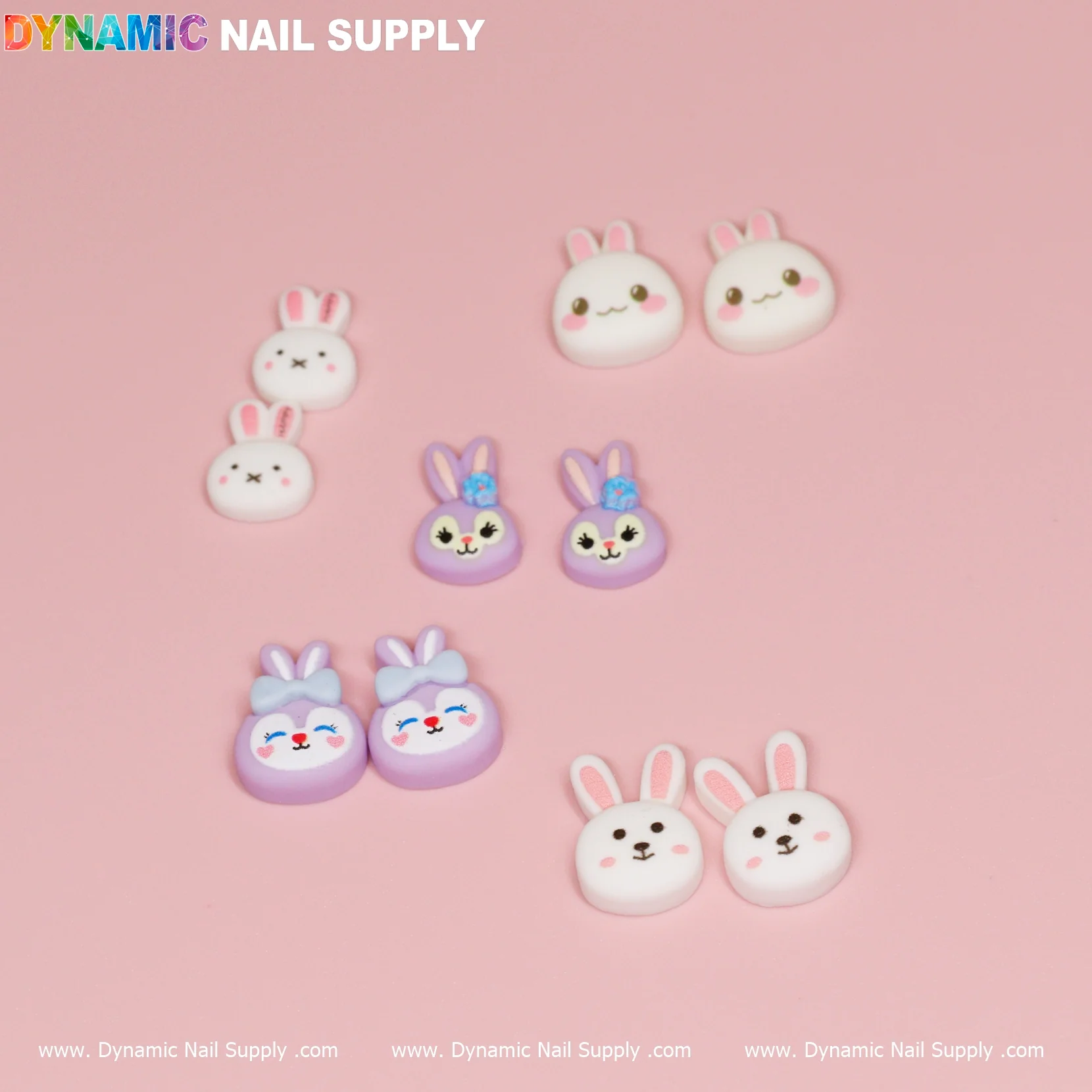 10 pcs Cute Kawaii Cartoon Mixed Shape Design Nail Charms - Image 3