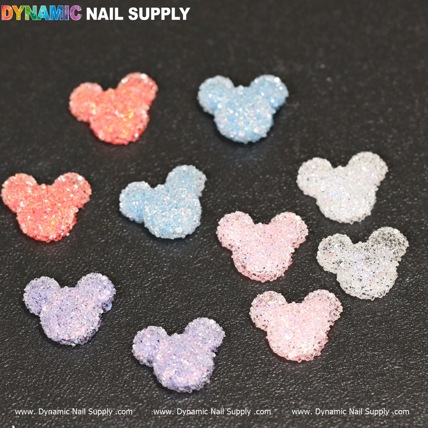 10 pcs Gummy / Sugar Candy Mlckey Mouse Design Nail Charms - Image 3