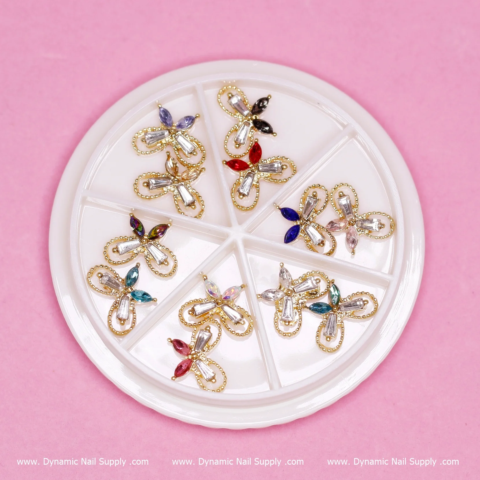 12 pcs Colorful 3D Butterfly Charms for Nails Art Design - Image 2