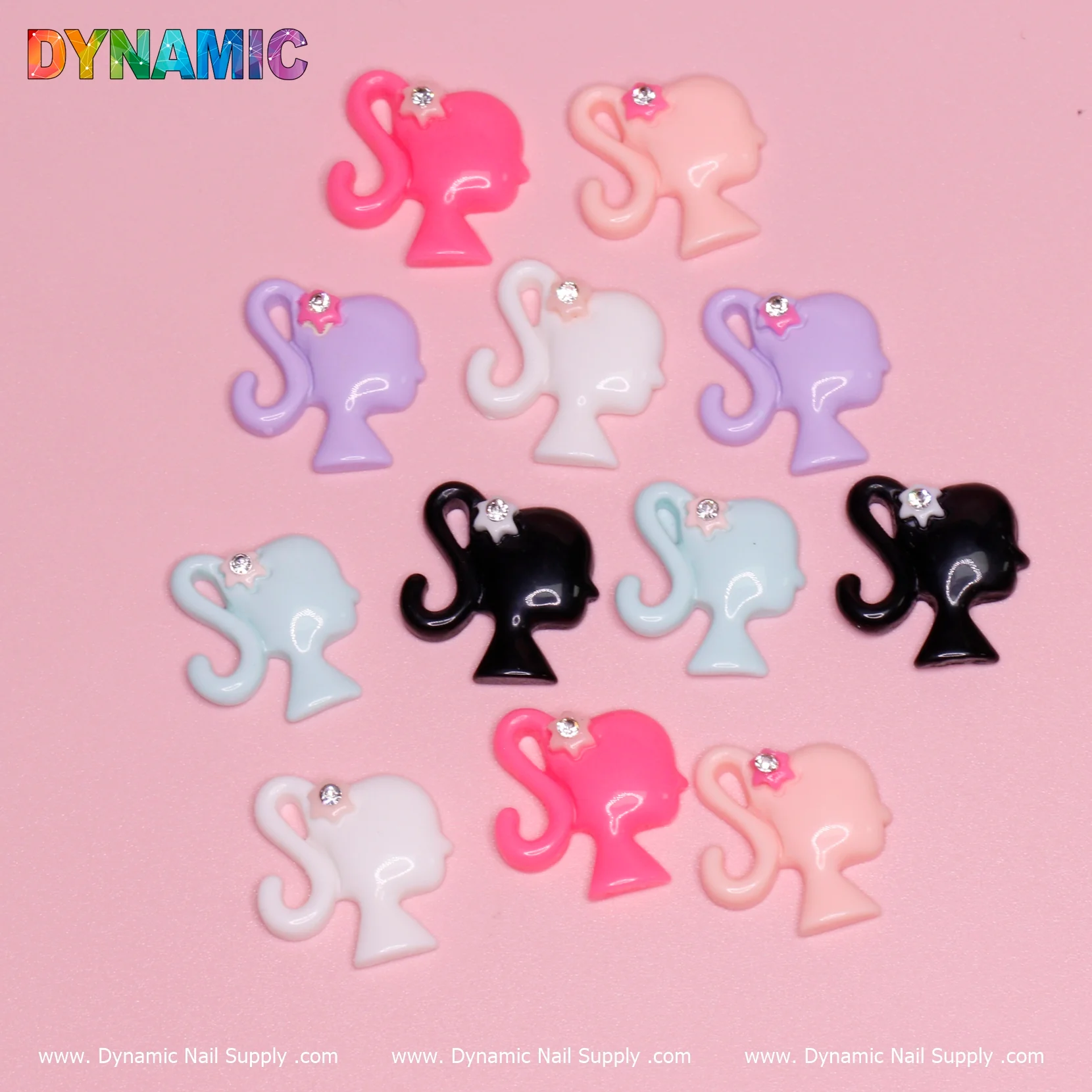 12 pcs of Barbie Girl Icon Symbol Charms - Image 2