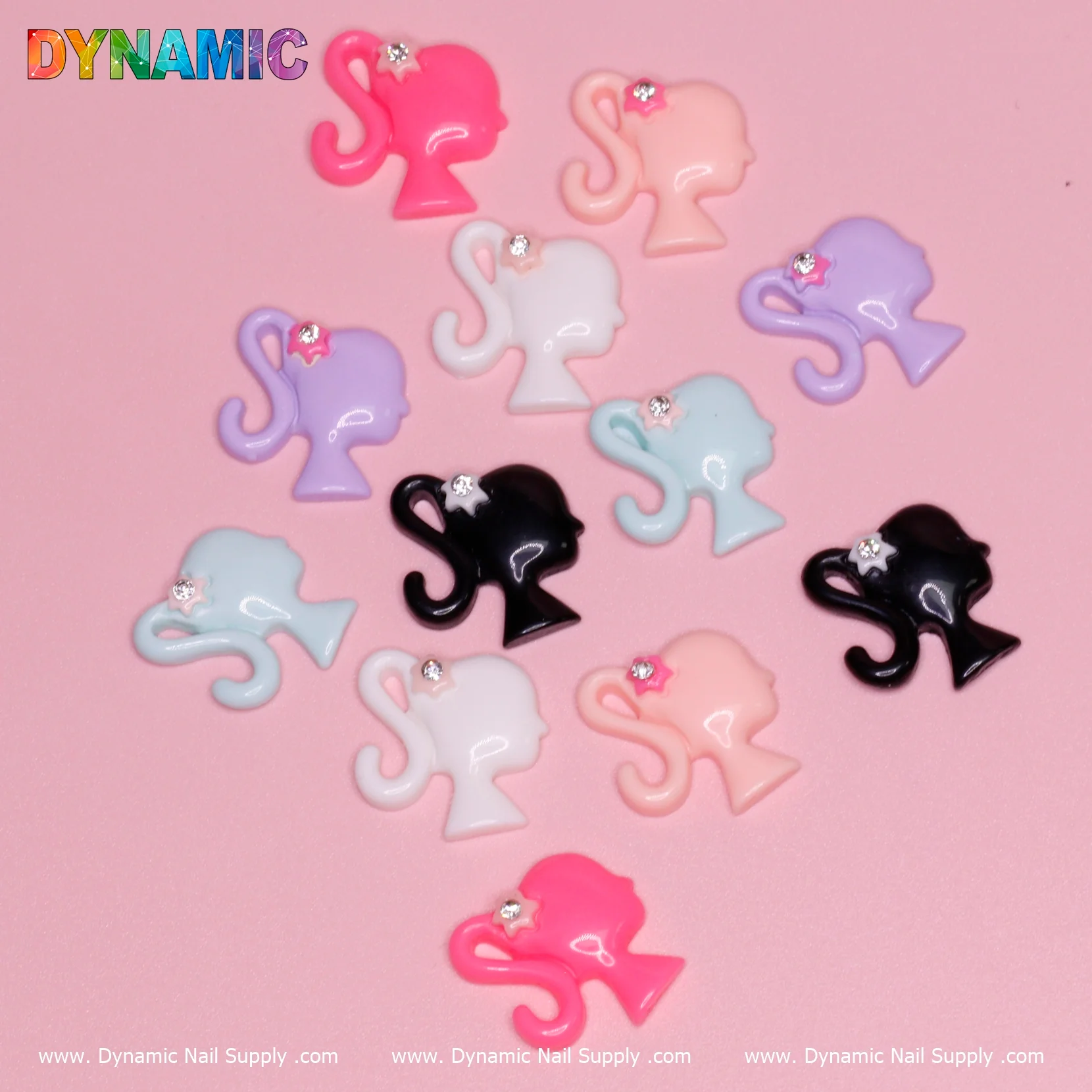 12 pcs of Barbie Girl Icon Symbol Charms - Image 3