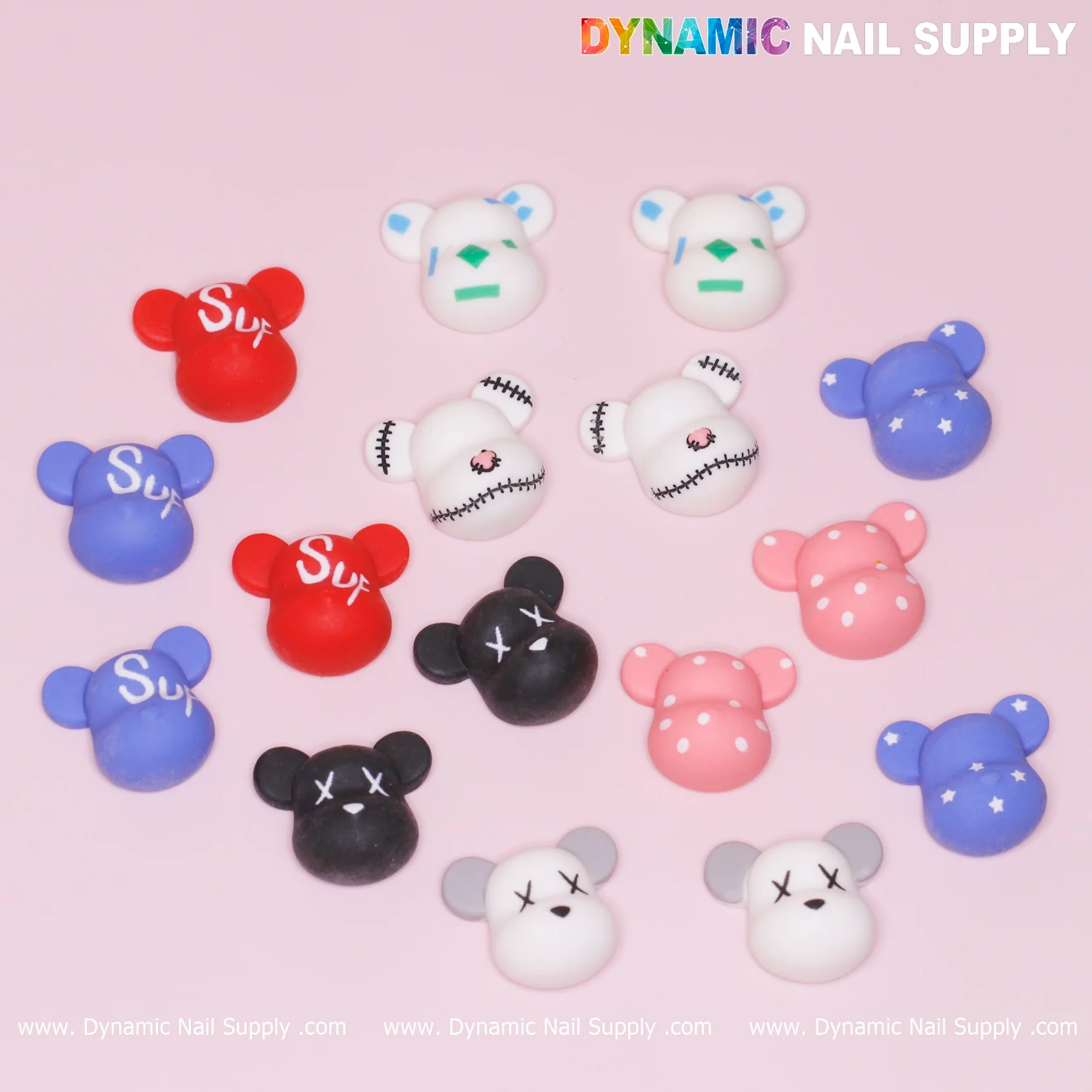 16 pcs Fashion KAWS Nail Designer Charms - Image 10