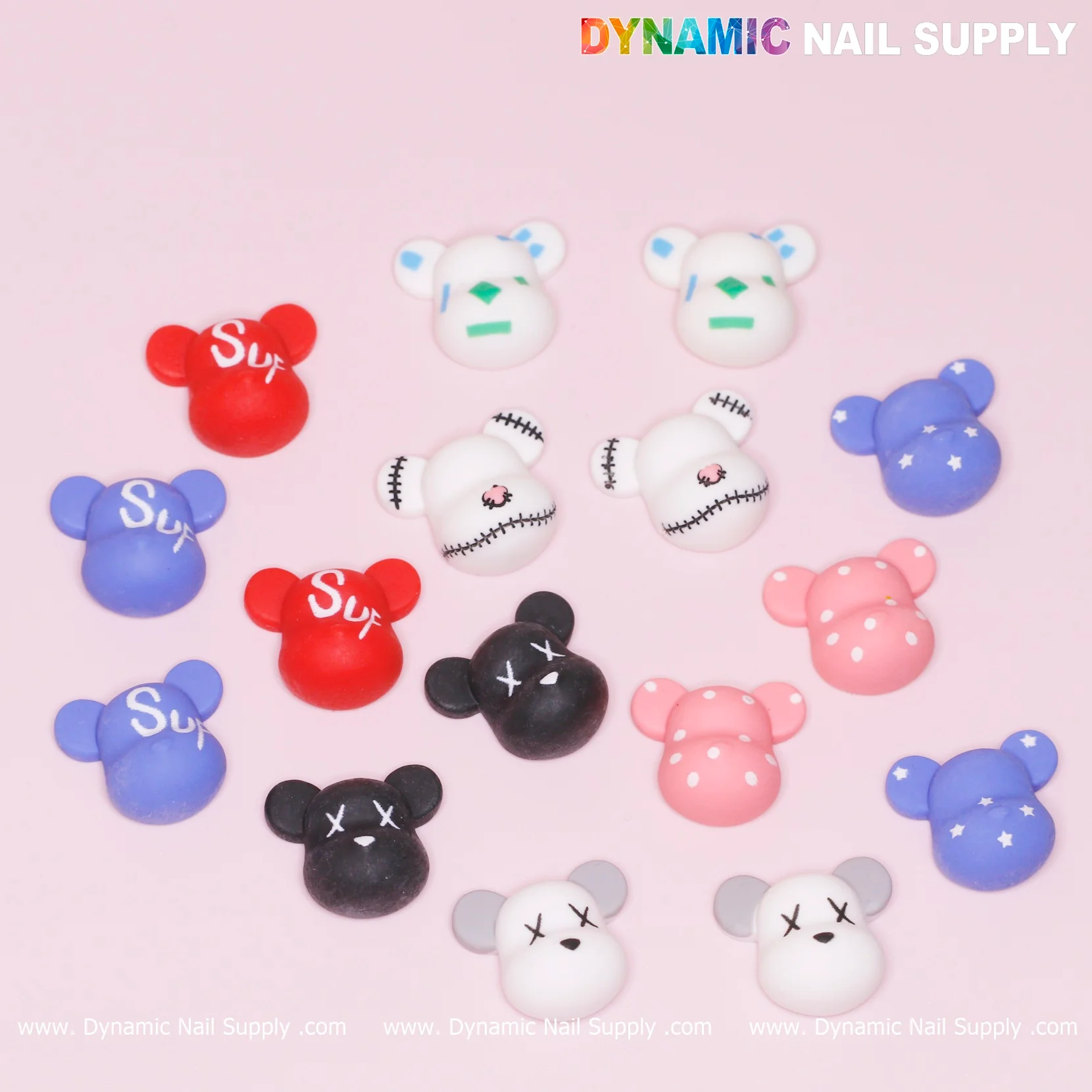 16 pcs Fashion KAWS Nail Designer Charms - Image 11