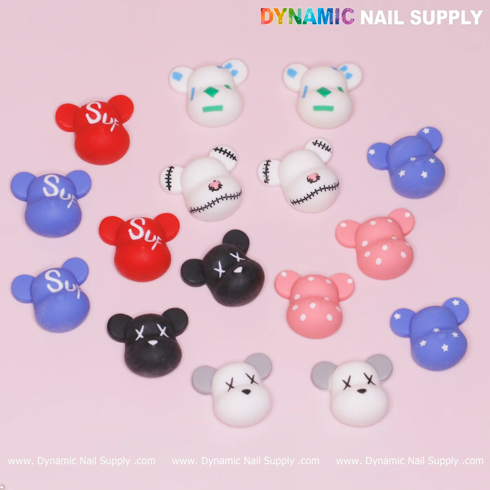 16 pcs Fashion KAWS Nail Designer Charms - Image 7