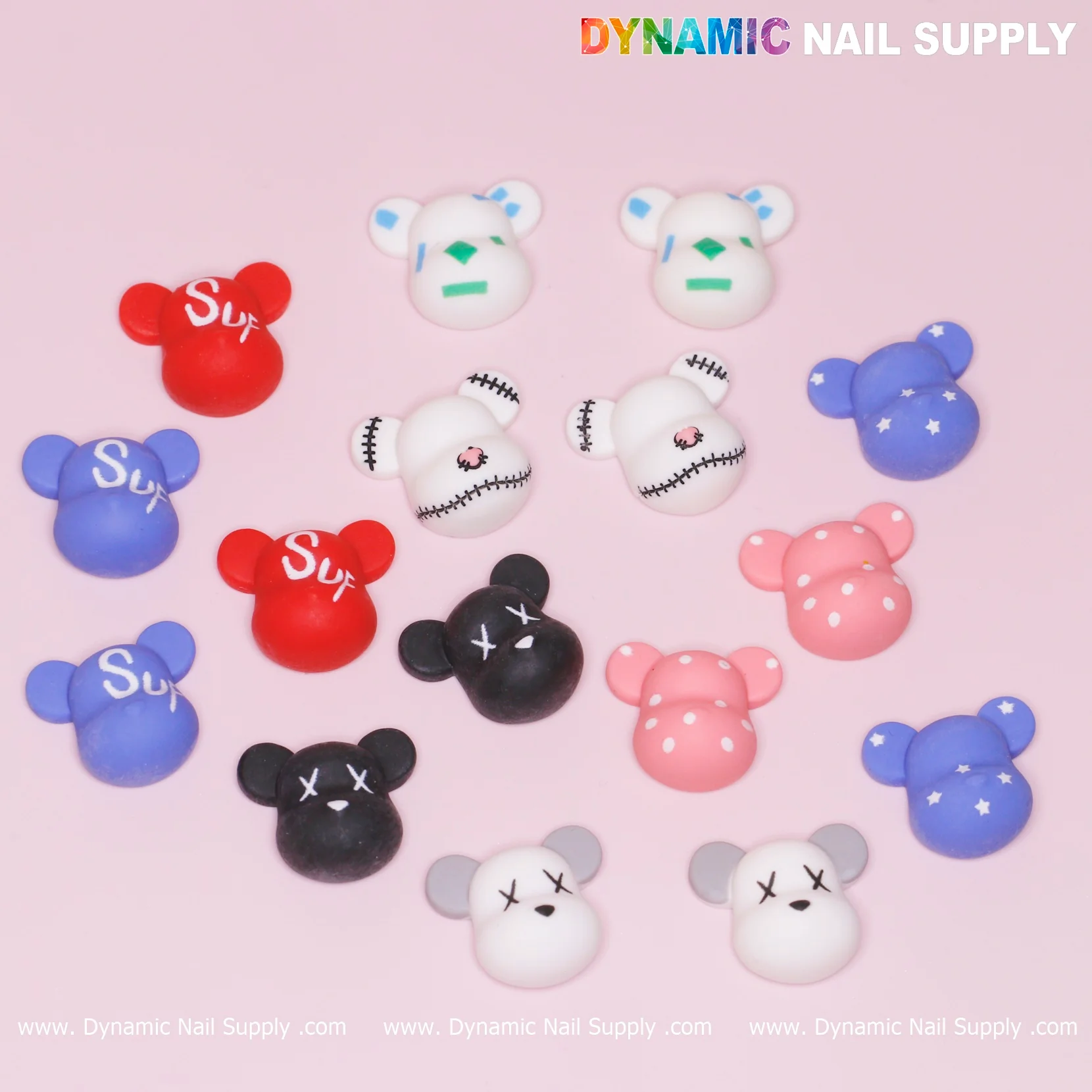16 pcs Fashion KAWS Nail Designer Charms - Image 8