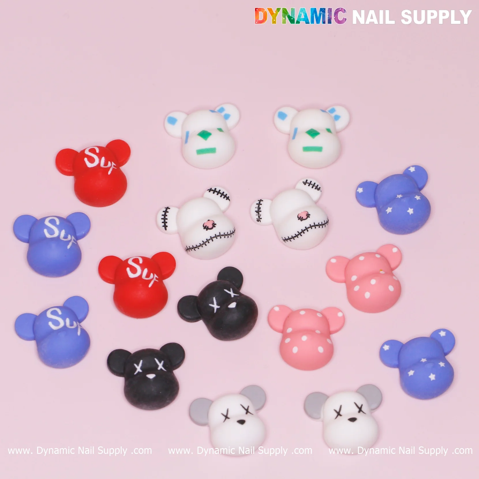 16 pcs Fashion KAWS Nail Designer Charms - Image 9