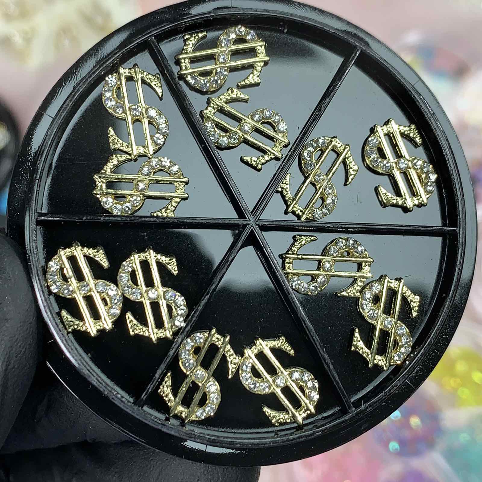 12 pcs (Big) Dollar Sign Charms for Nails designer