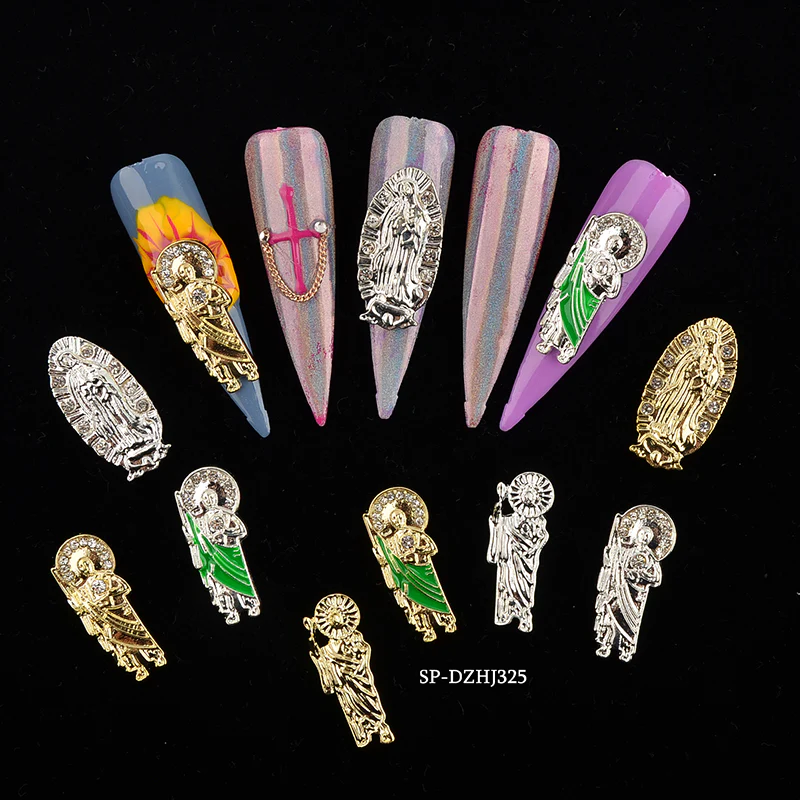 20 pcs San Judas charms for Vintage Nails Design - Image 4