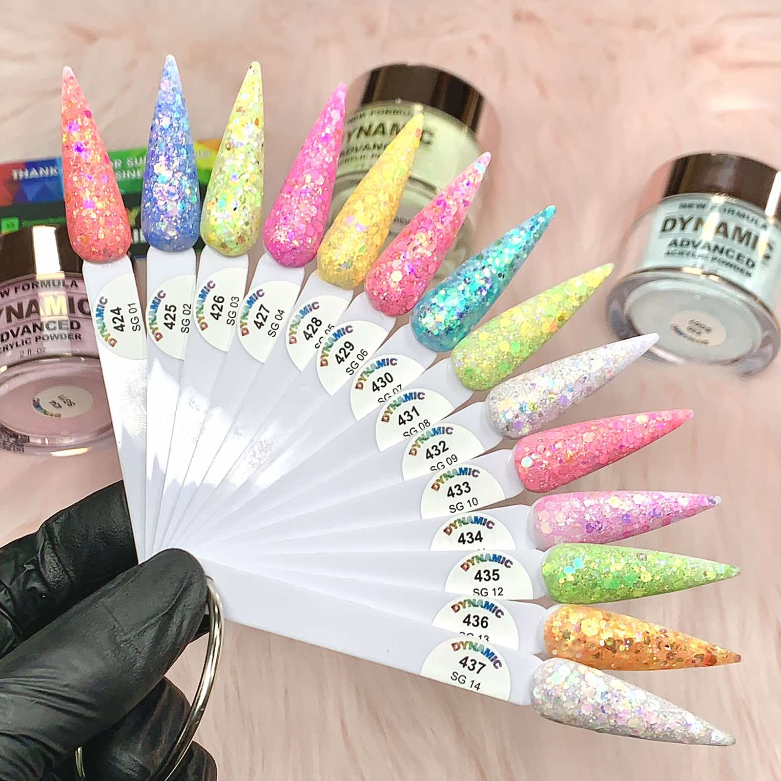 Spring & Summer Pastel Glitter Acrylic Collection - Image 2