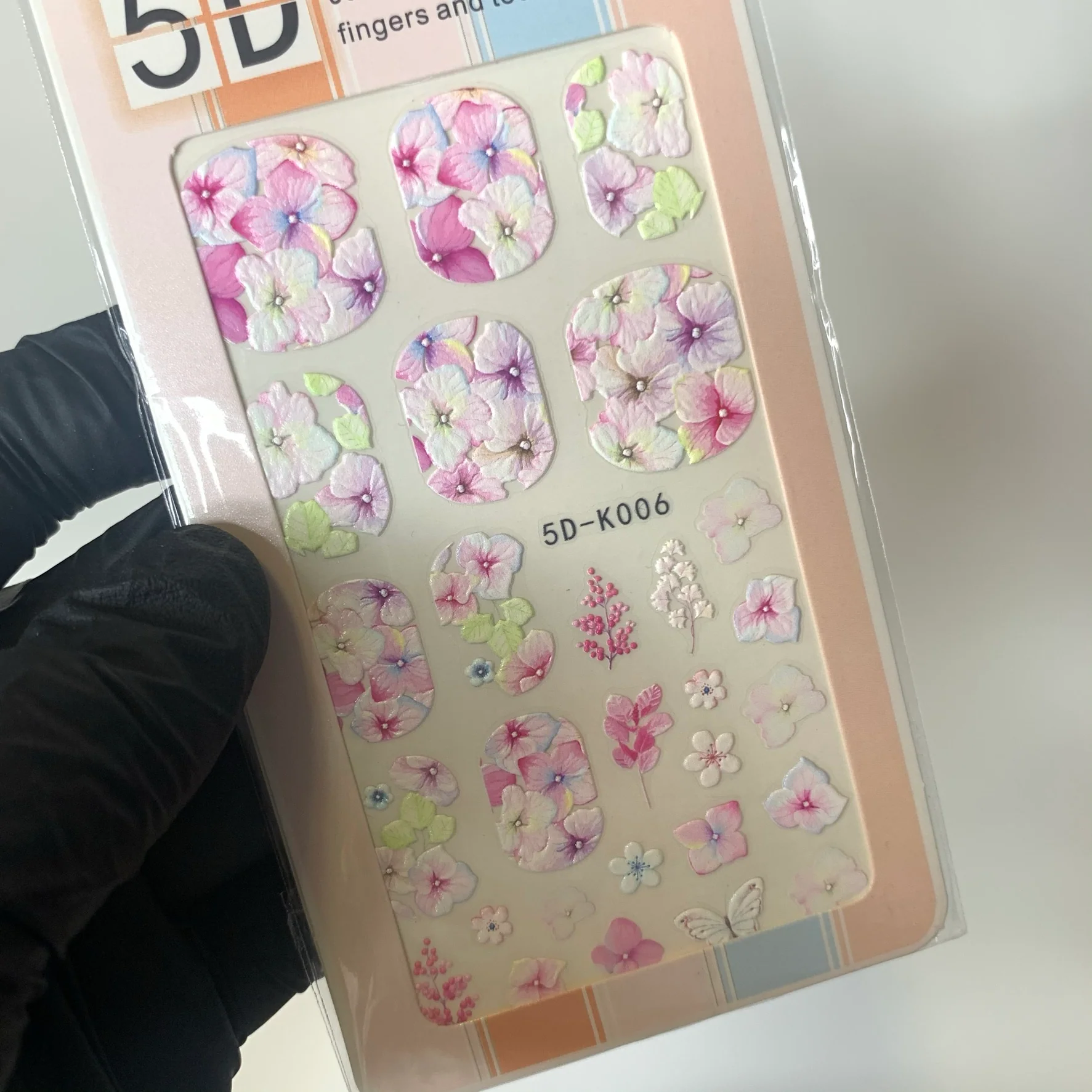 3D colorful flower stickers for spring season (Stickers for nails art design) - Image 5