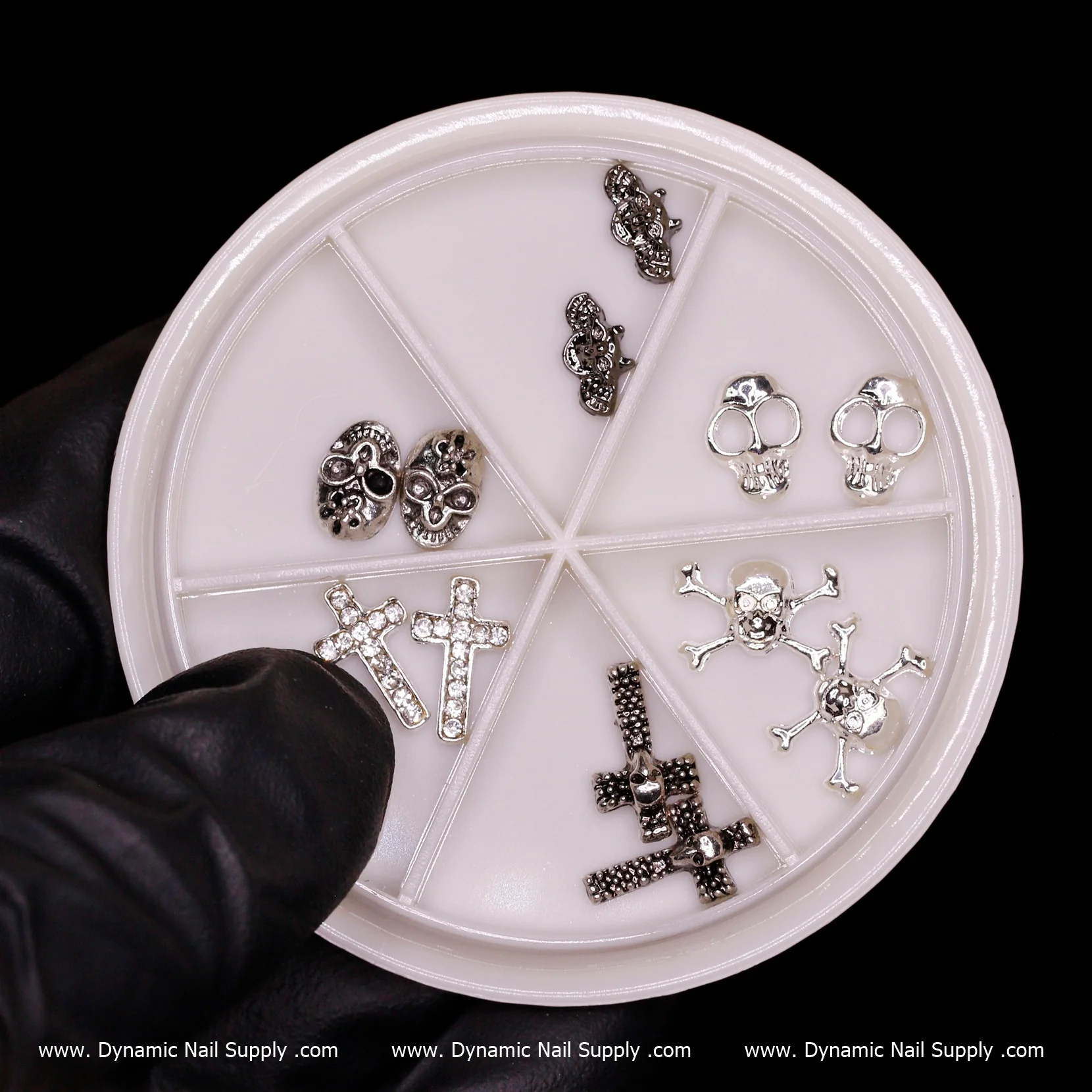 3D Halloween Nails Charms (Skulls / Skeleton / Crosses)