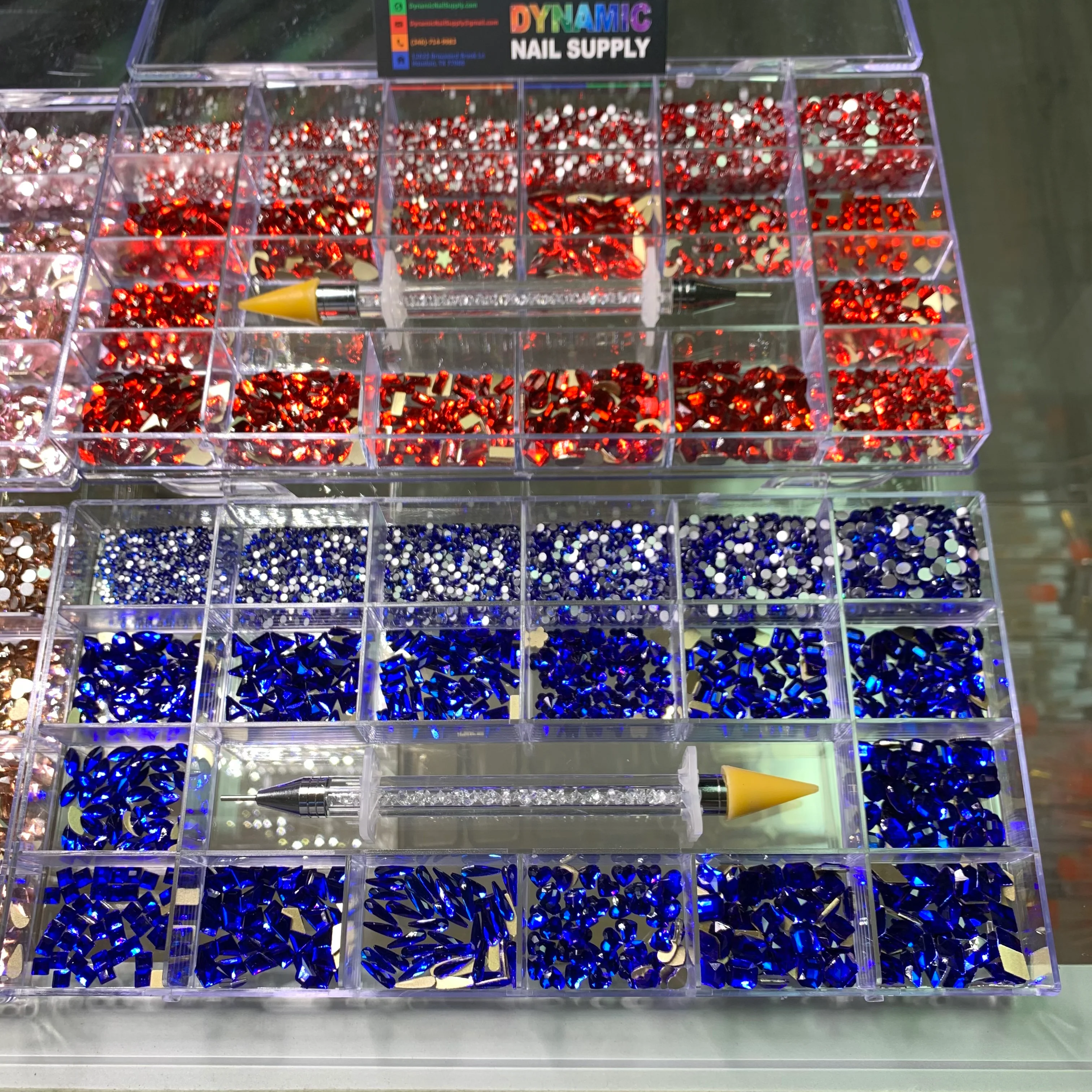 Bling Bling set - Rose - Red - Blue - Gold - 3000pcs each - Image 3