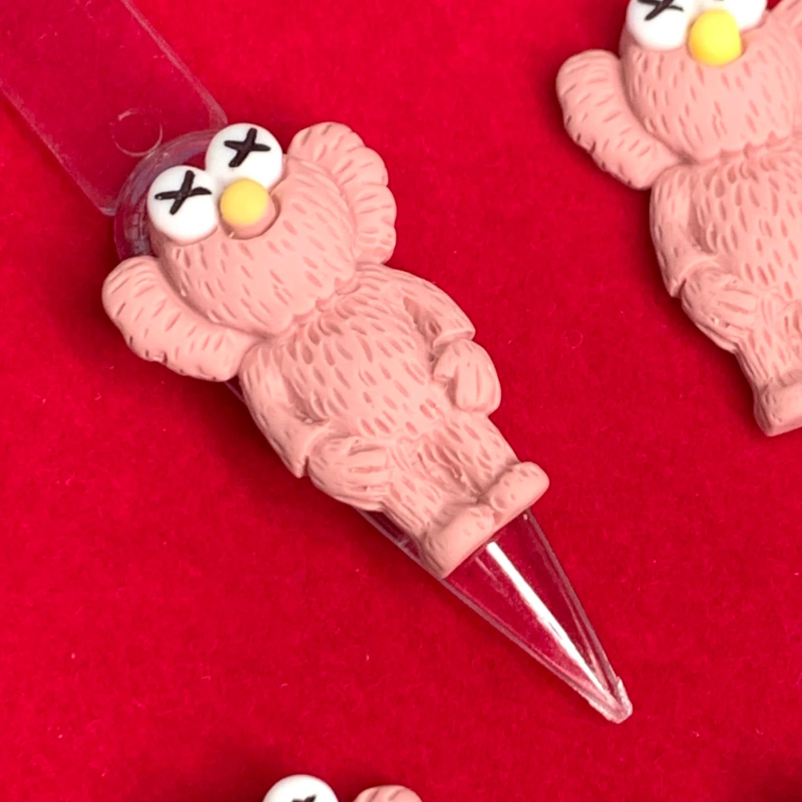 6 pcs KAWS Nail Designer Charms (Pallet Slipper Pink) - Image 4