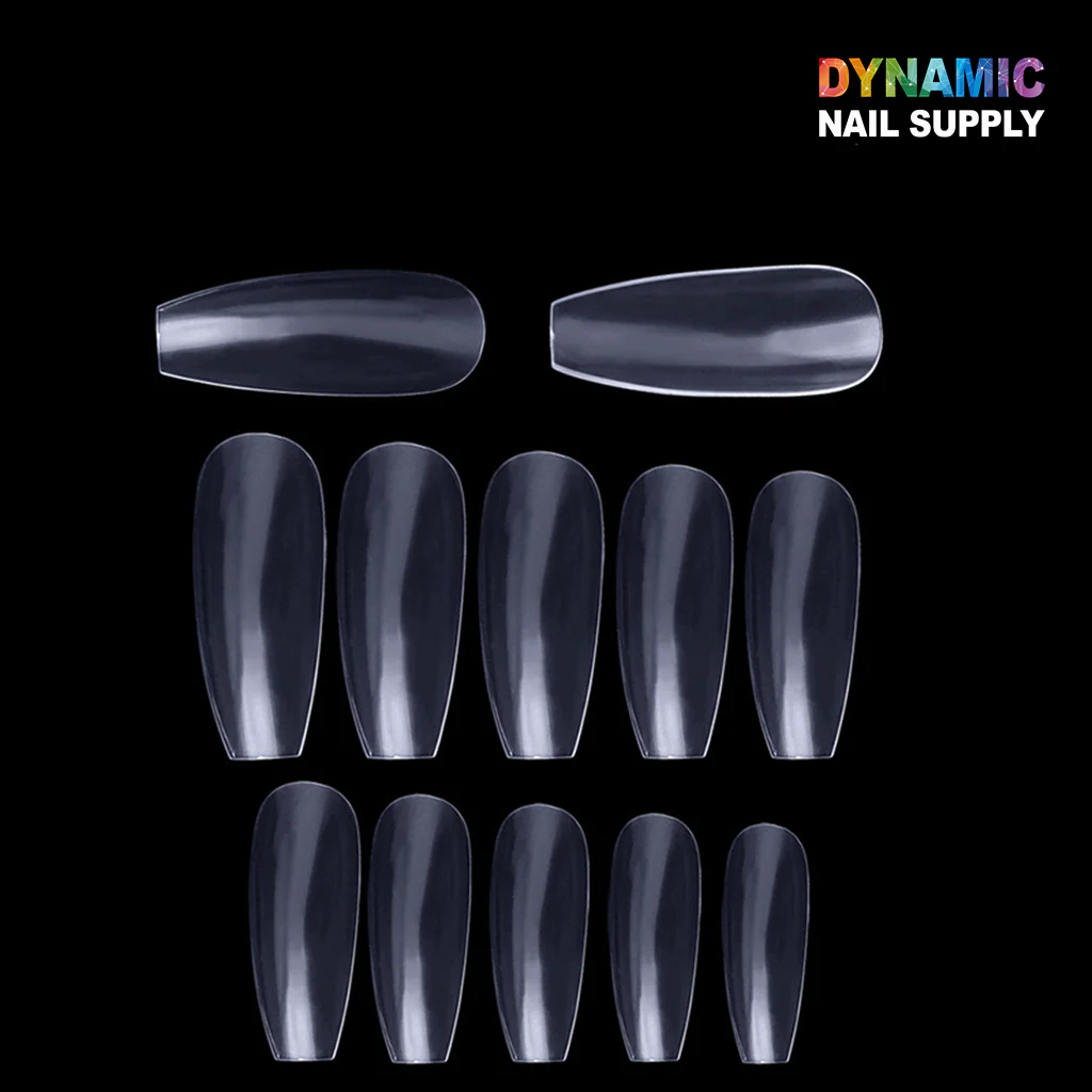 600pcs/bag Full-cover Long Ballet Coffin False Nail Tips - for building nails extension - Image 2