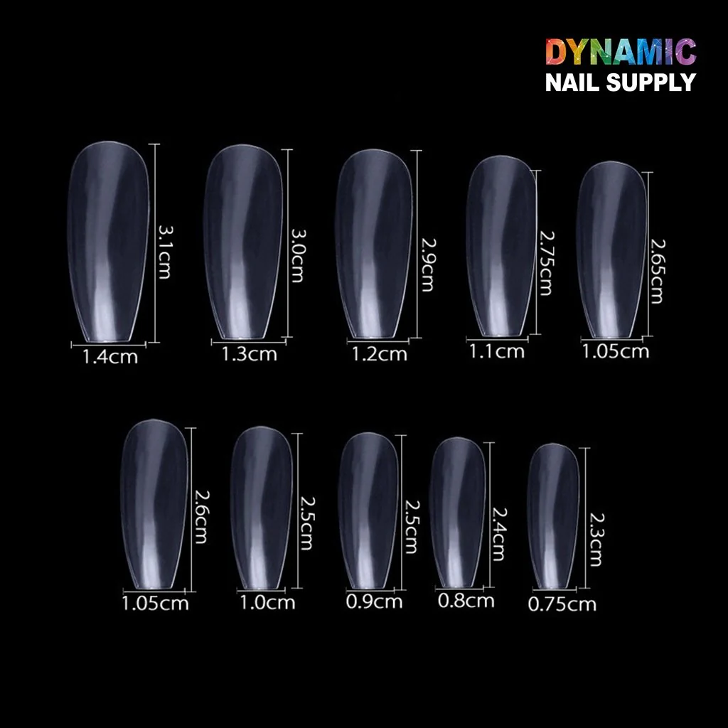 600pcs/bag Full-cover Long Ballet Coffin False Nail Tips - for building nails extension - Image 4