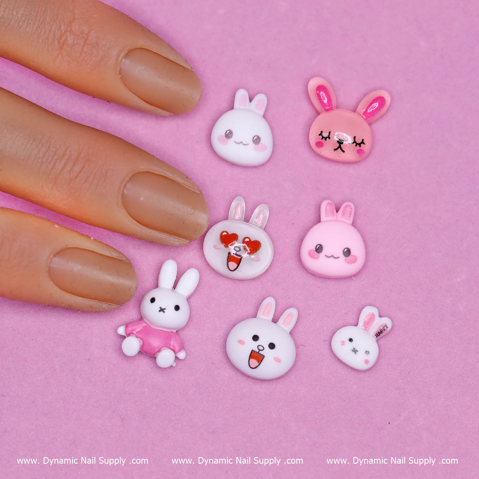 34 pcs Cute Brown and Cony charms for Nails Art Design - Image 2