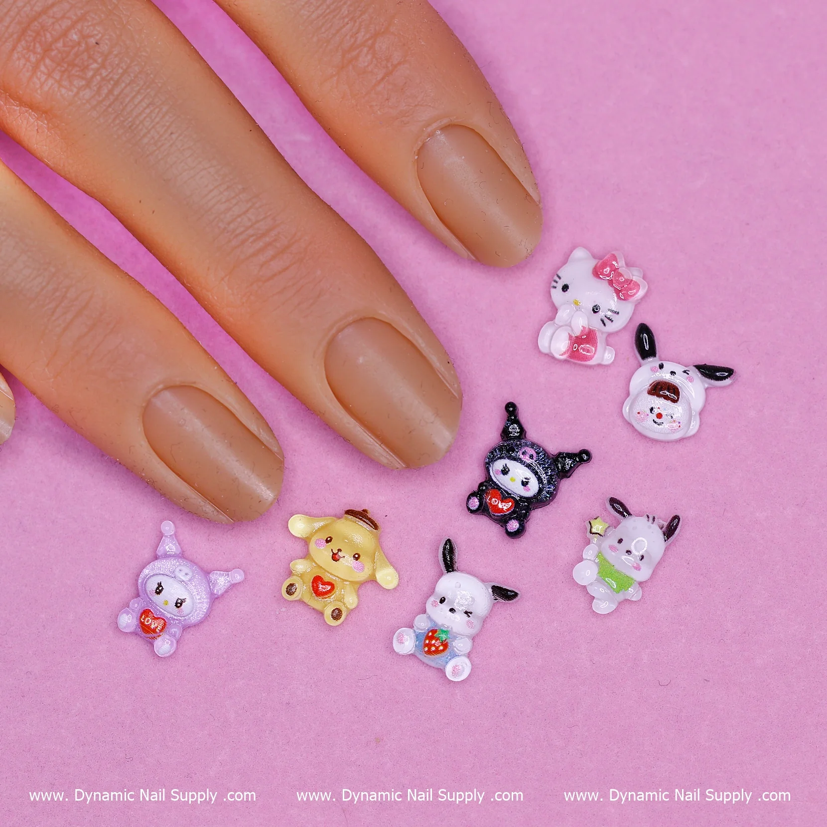 70 pcs Cute Cartoon Character charms (Kawaii) for Nails Art Design - Image 2