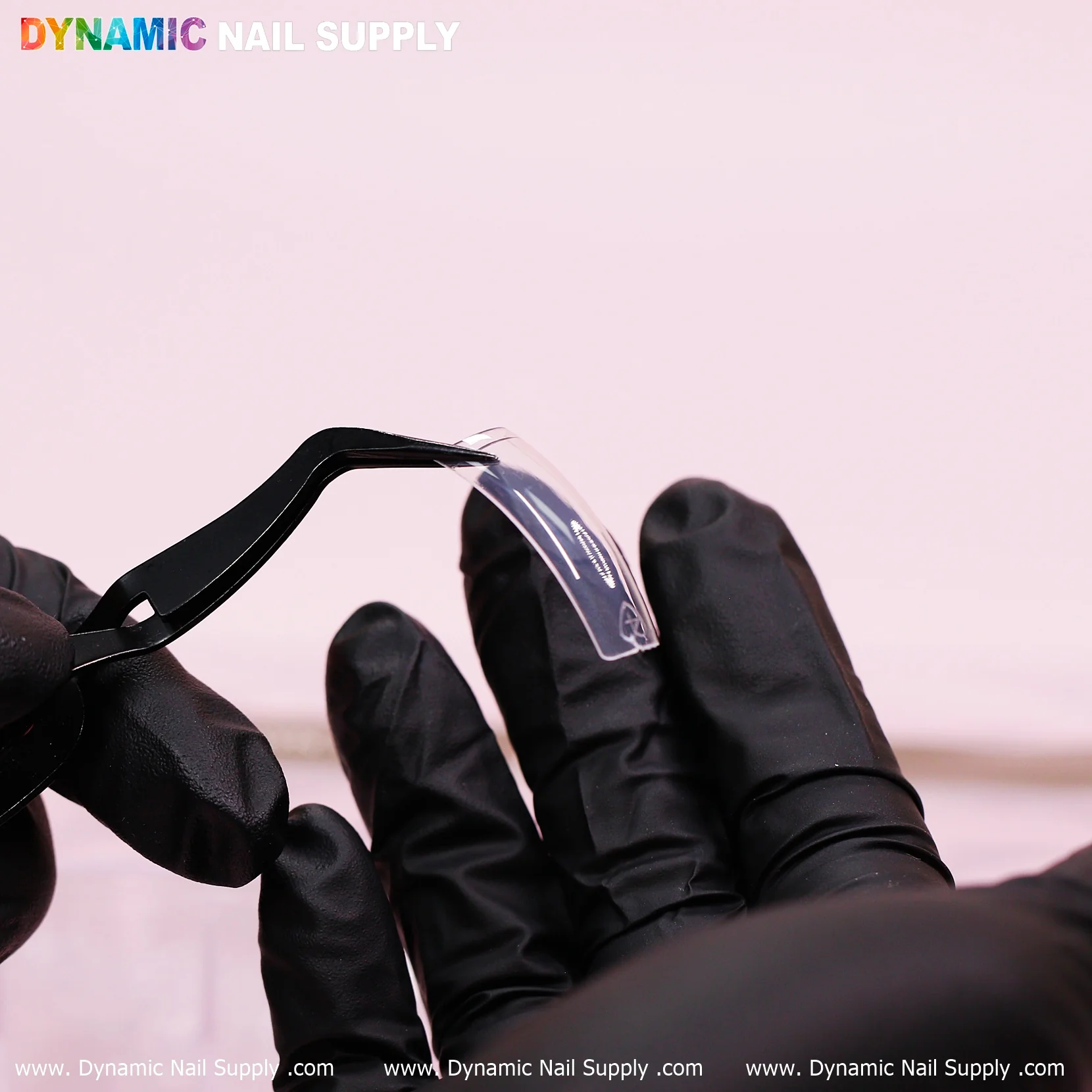 90'S Curve Down Tips - Square - 10 sizes - 550 tips - Clear - Image 5