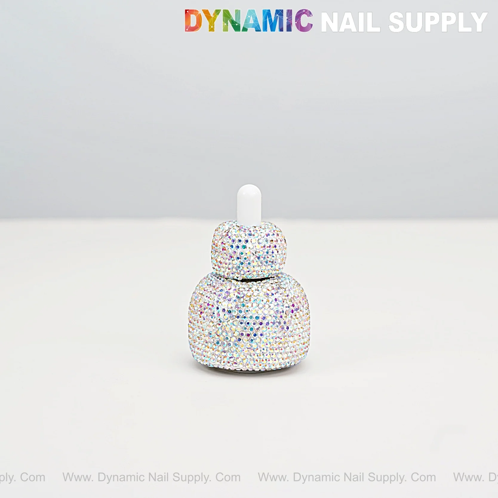 AB Rhinestone Refillable Leakproof Cap Dropper Bottle for Cuticle Oil, Liquid, Essential Oil - Image 4