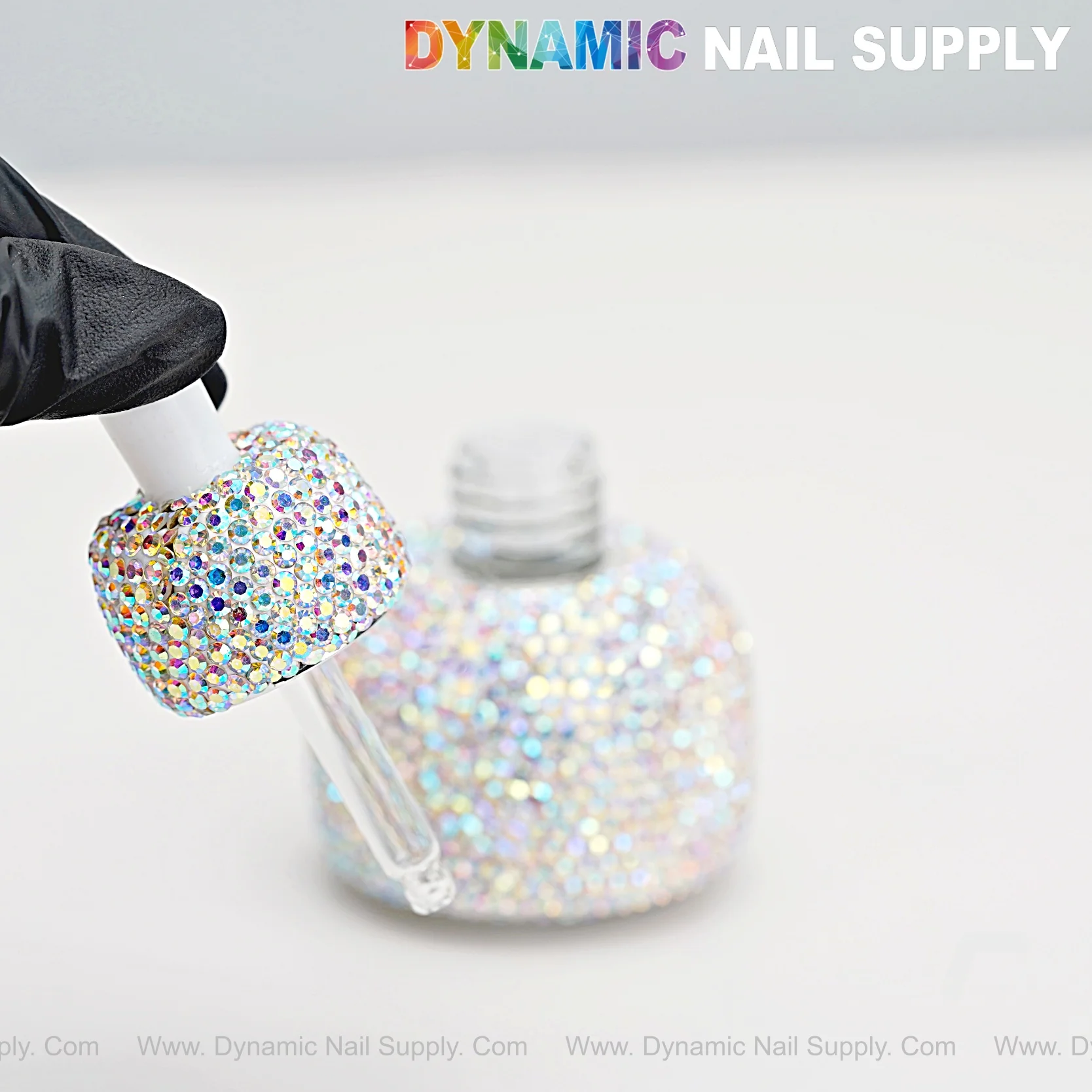 AB Rhinestone Refillable Leakproof Cap Dropper Bottle for Cuticle Oil, Liquid, Essential Oil - Image 5