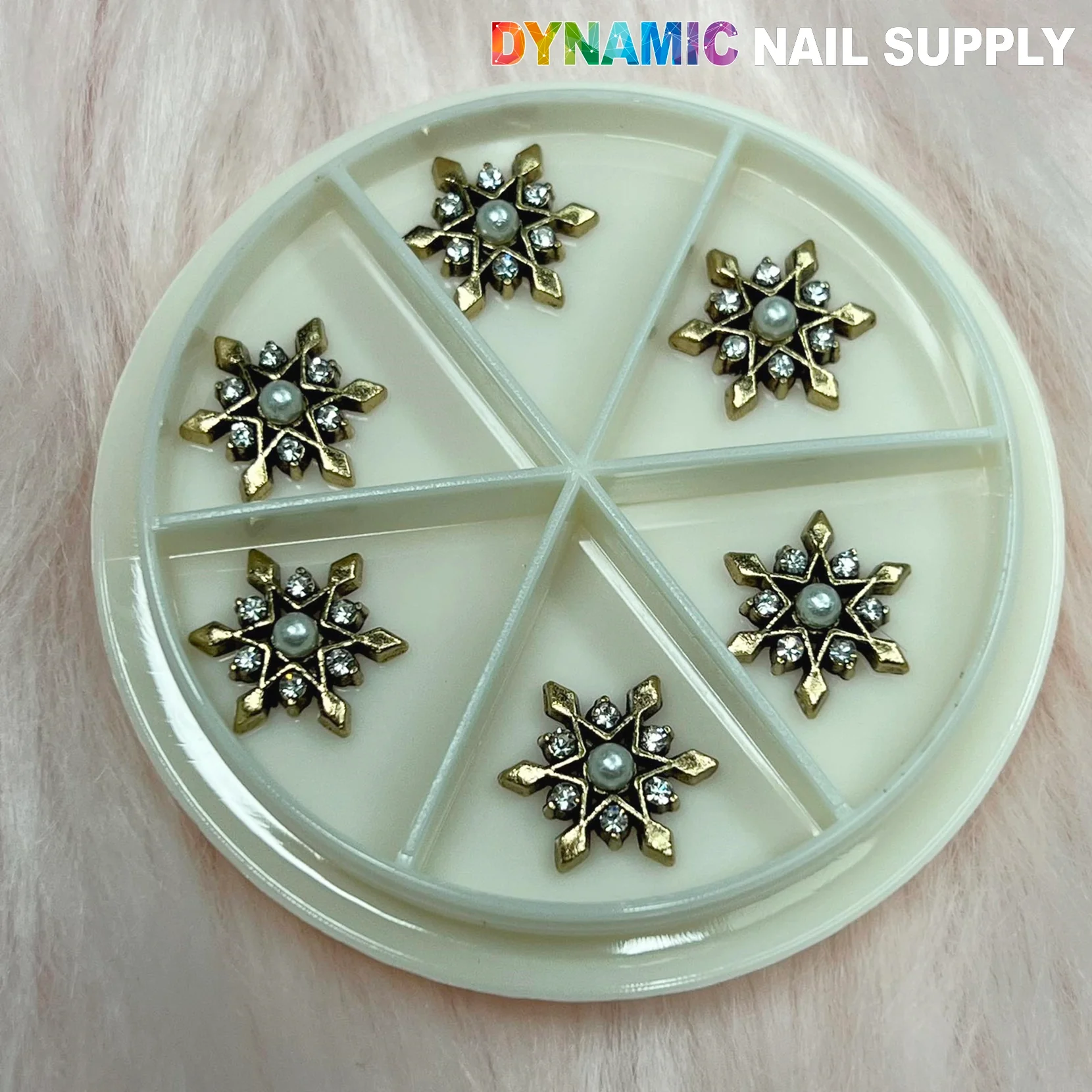 Antique Star Flowers Snowflake Charm for Nails Art Designer - Image 4