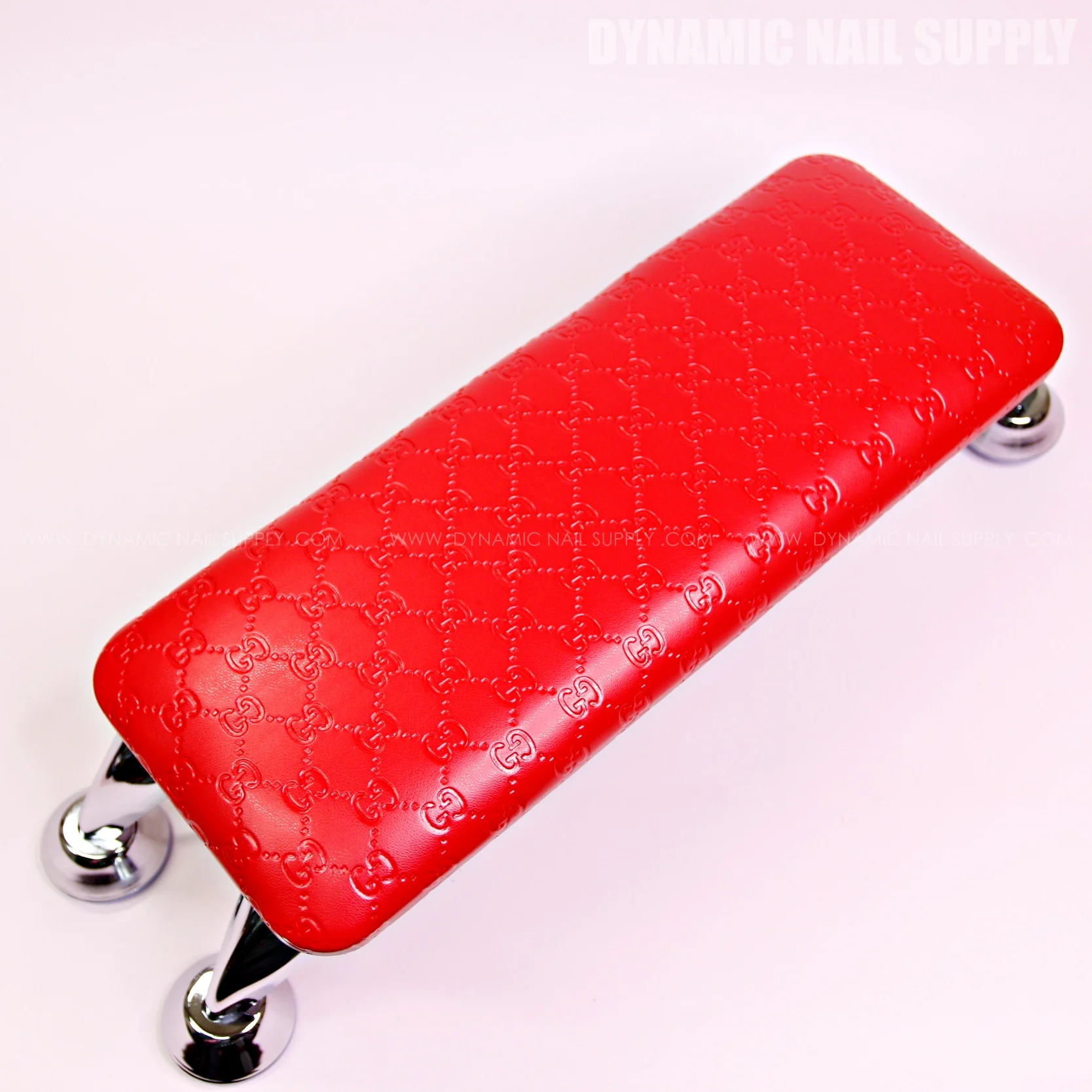 (HL032 - Red GCI Engraved) Armrest for Nail Table Manicure Services  (Reposabrazos Para Manicura) - Image 5