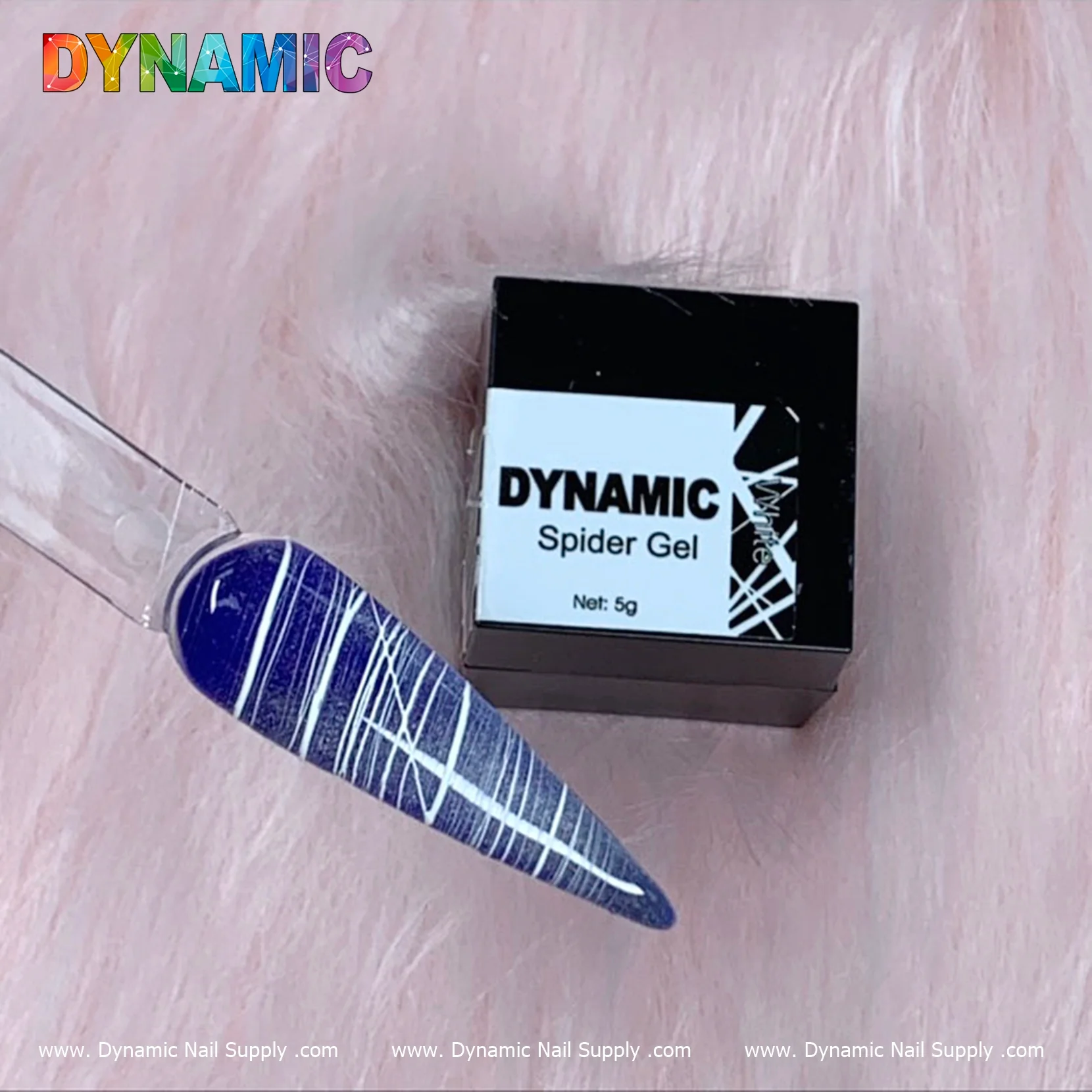 Black and White Spider Gel for lines and spider webs Halloween nail design - Image 10