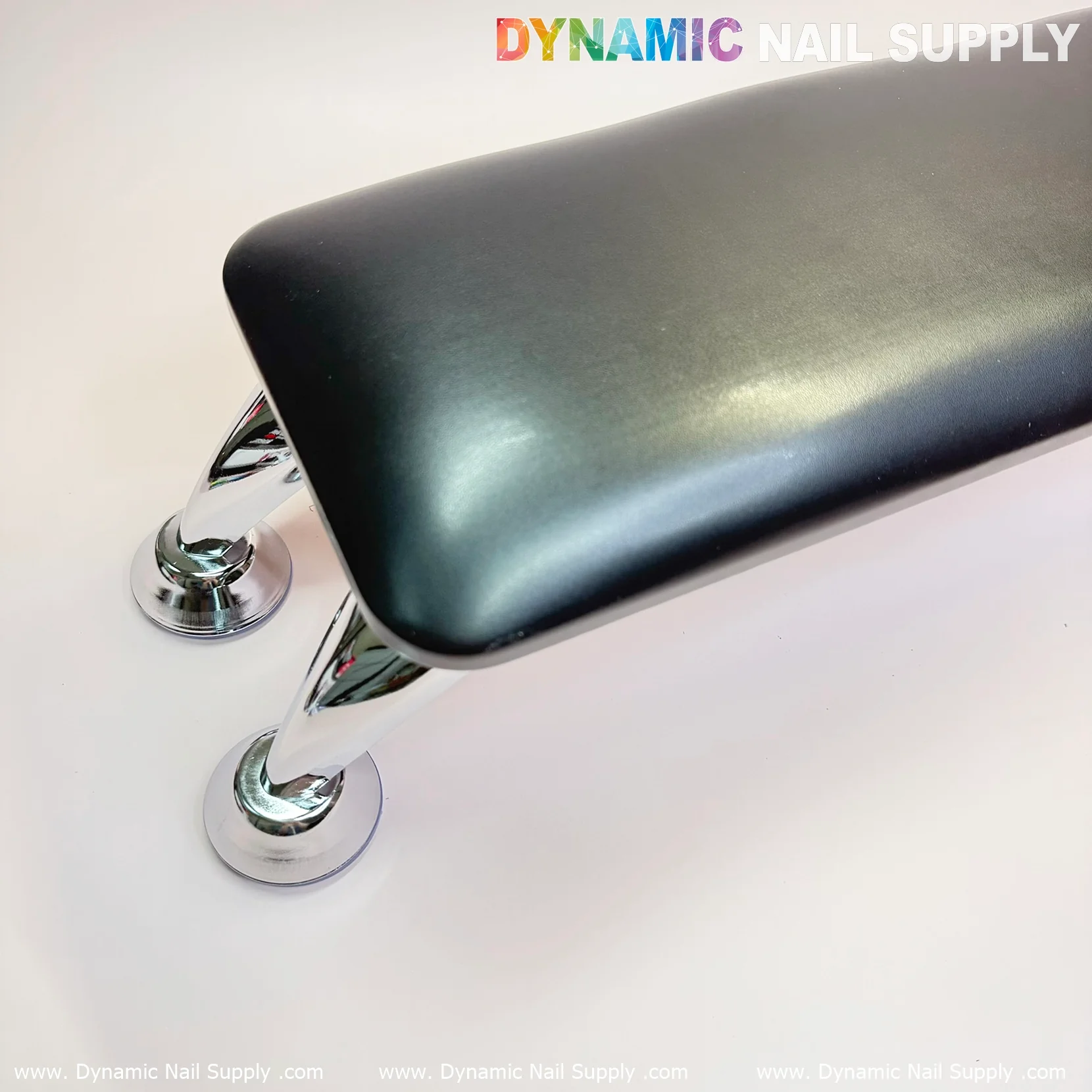 (Black) Microfiber Leather Armrest with Cushion Pillow for Pedicure Manicure (Reposabrazos Para Manicura) - Image 3