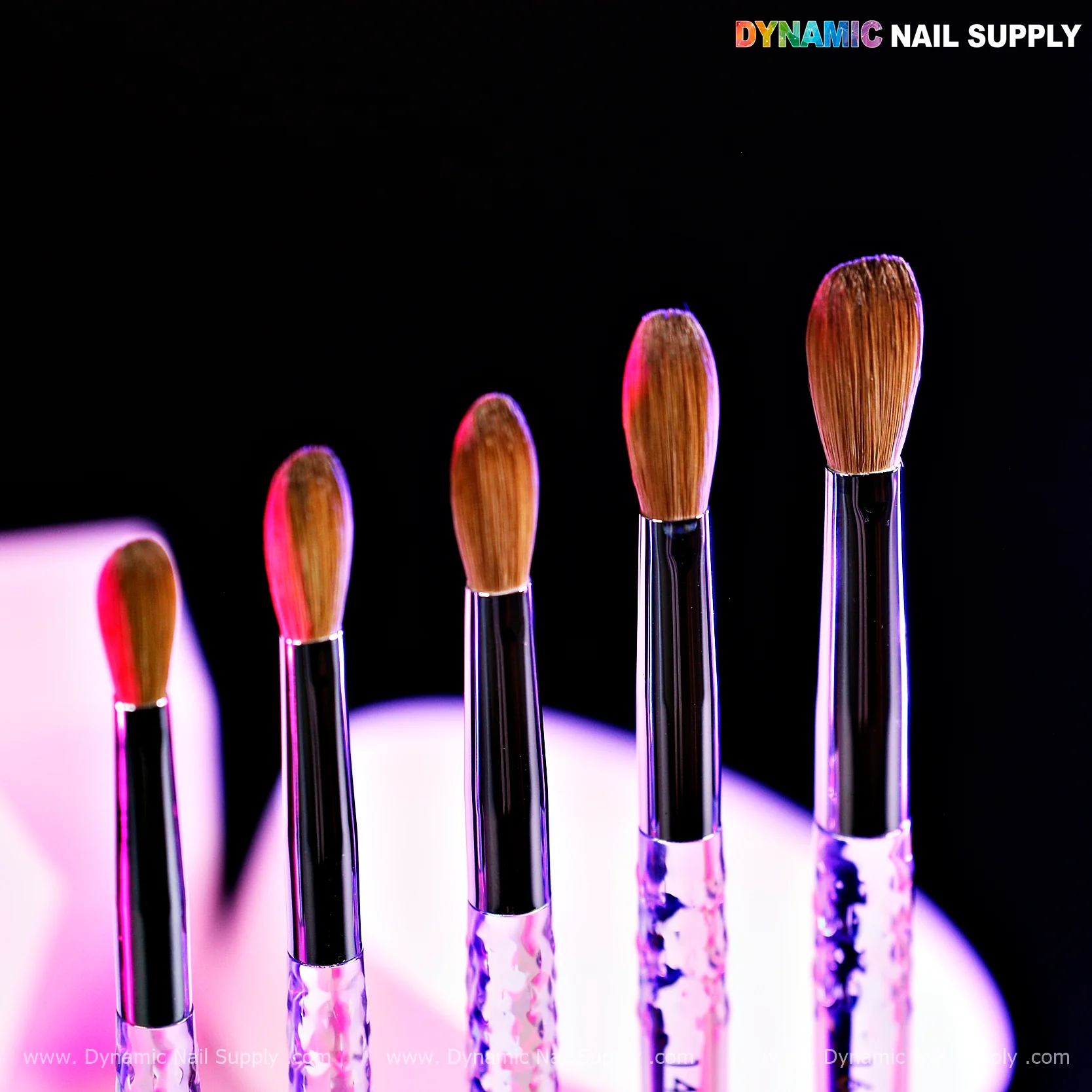 (Clear Handle) Dynamic Pure Kolinsky Hair Brush - (Crimped or Not) for Acrylic Nails Application - Image 6