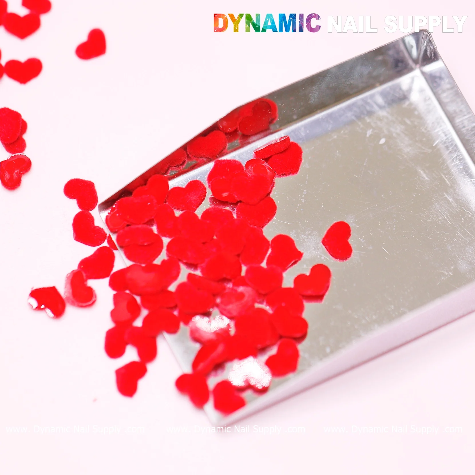 90 pcs Pure Red Resin Heart Shape Charm for Valentine Nails Design - Image 11