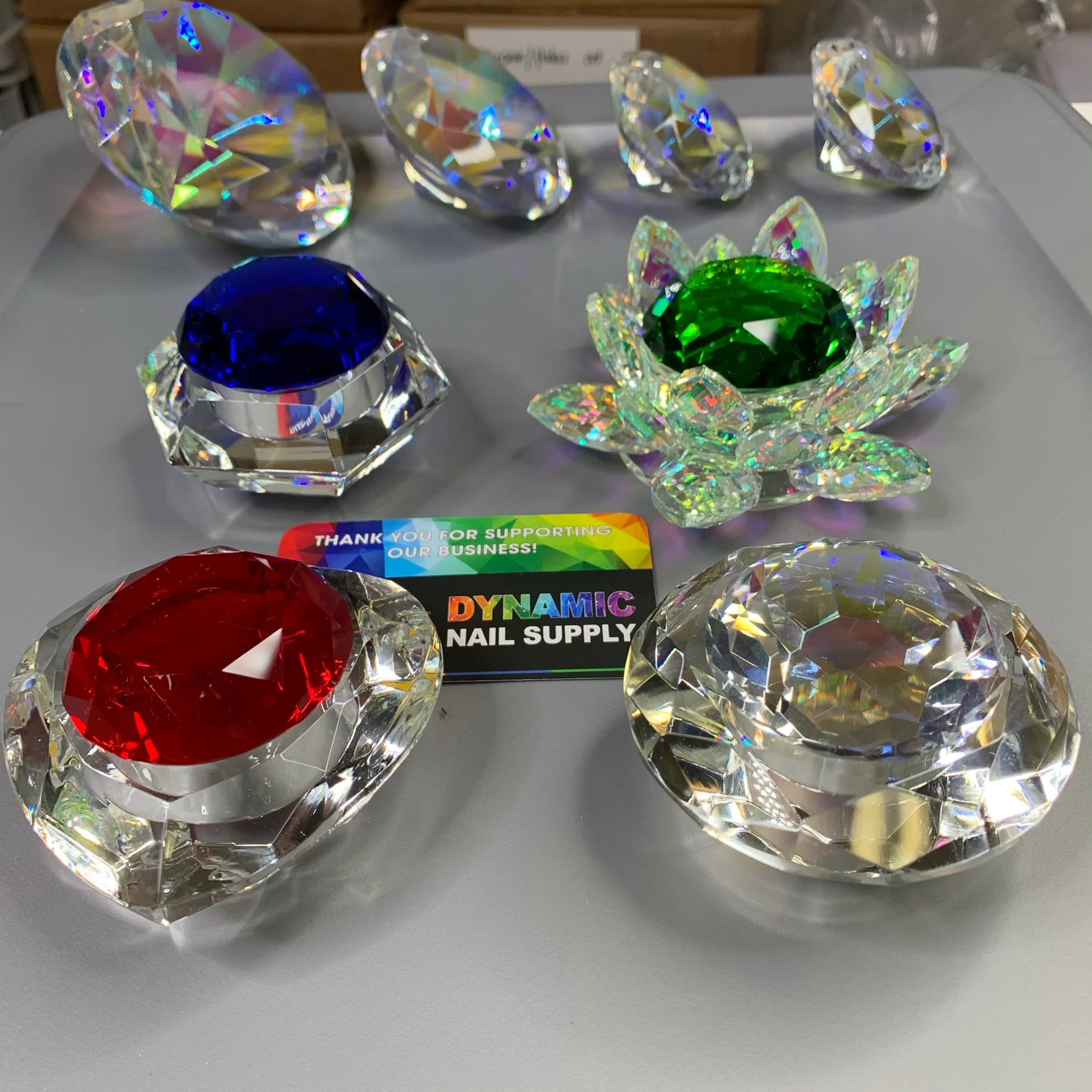 CRYSTAL DAPPEN DISH - HEXAGON - ROUND - HEART - LOTUS SHAPE - Image 9