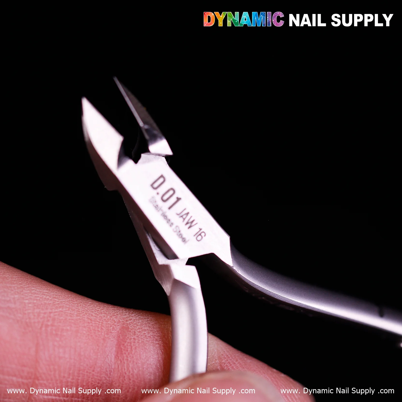 D01 - Jaw 16 - Manicure Stainless Steel Cuticle Nippers with Precision Full Jaw Trimmer Blade - Image 8