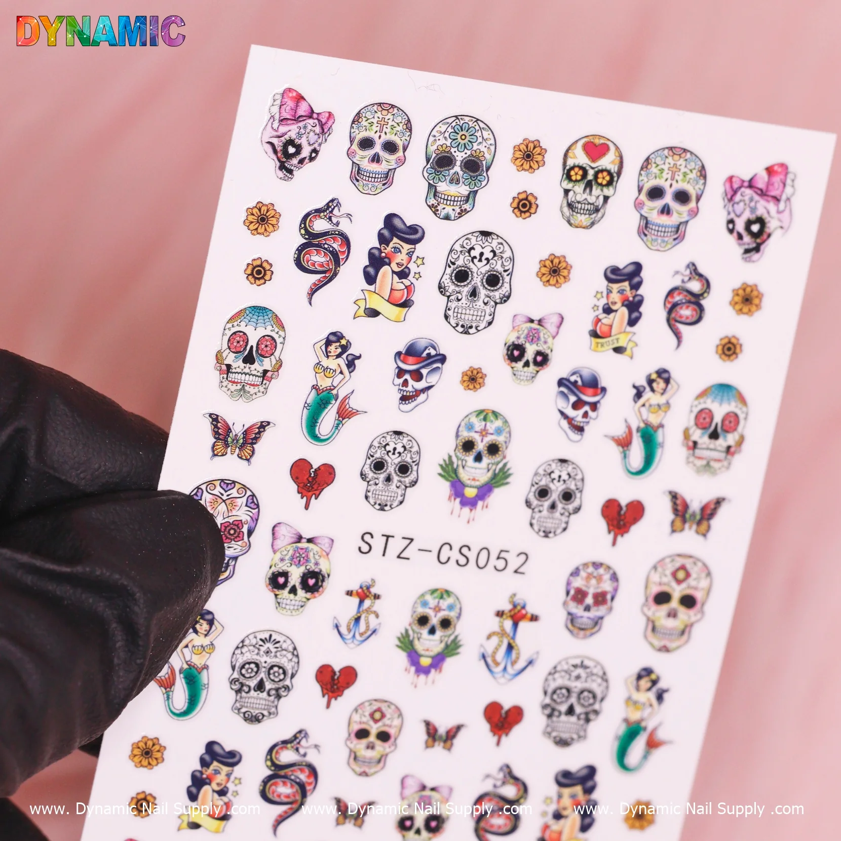 Day of The Dead, Skull Sticker (STZ-CS052) - Image 2