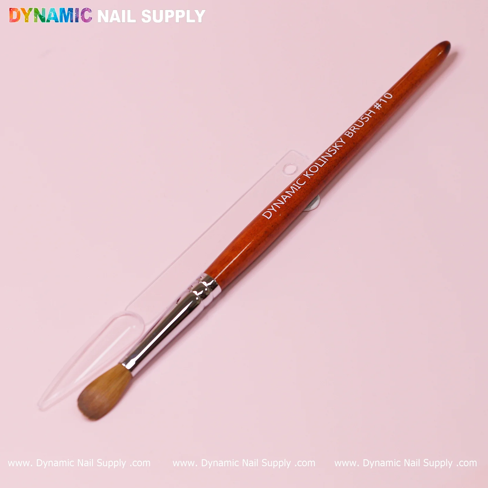 Dynamic 100% Kolinsky Hair Brush - Wooden Handle Brush (Crimped/ Flat/ Round) for Acrylic Nails Application - Image 10