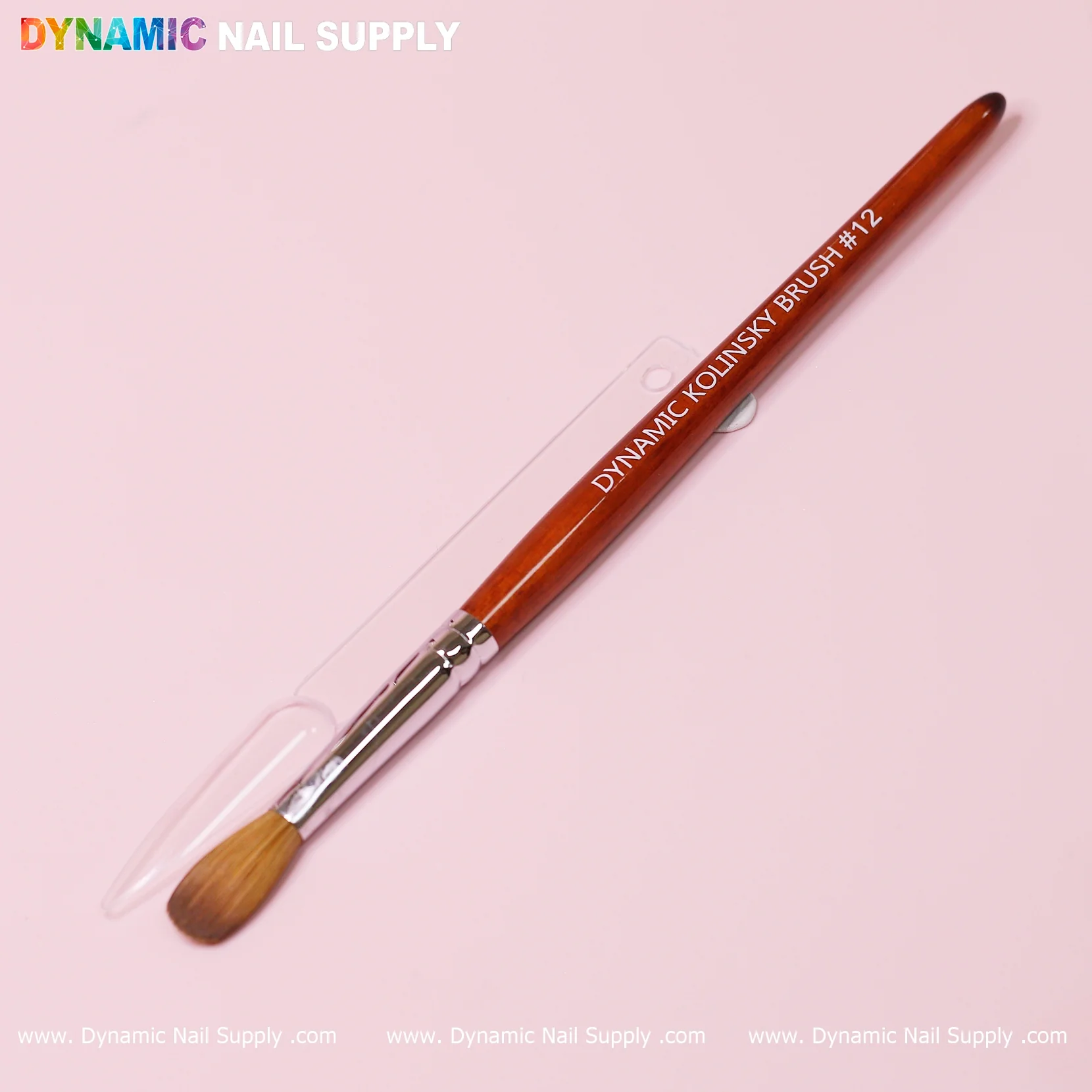 Dynamic 100% Kolinsky Hair Brush - Wooden Handle Brush (Crimped/ Flat/ Round) for Acrylic Nails Application - Image 11