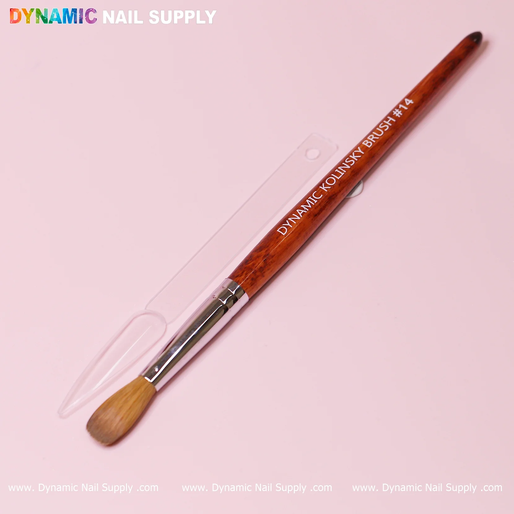 Dynamic 100% Kolinsky Hair Brush - Wooden Handle Brush (Crimped/ Flat/ Round) for Acrylic Nails Application - Image 12