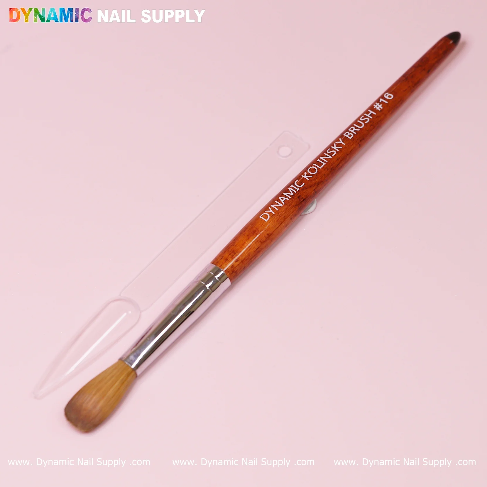 Dynamic 100% Kolinsky Hair Brush - Wooden Handle Brush (Crimped/ Flat/ Round) for Acrylic Nails Application - Image 13