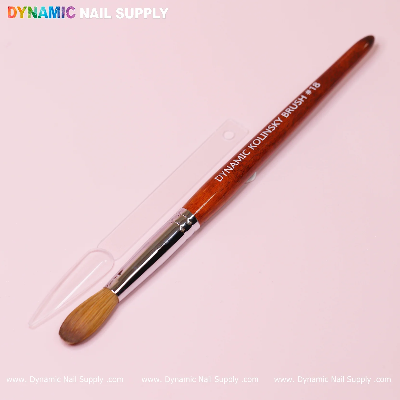 Dynamic 100% Kolinsky Hair Brush - Wooden Handle Brush (Crimped/ Flat/ Round) for Acrylic Nails Application - Image 14