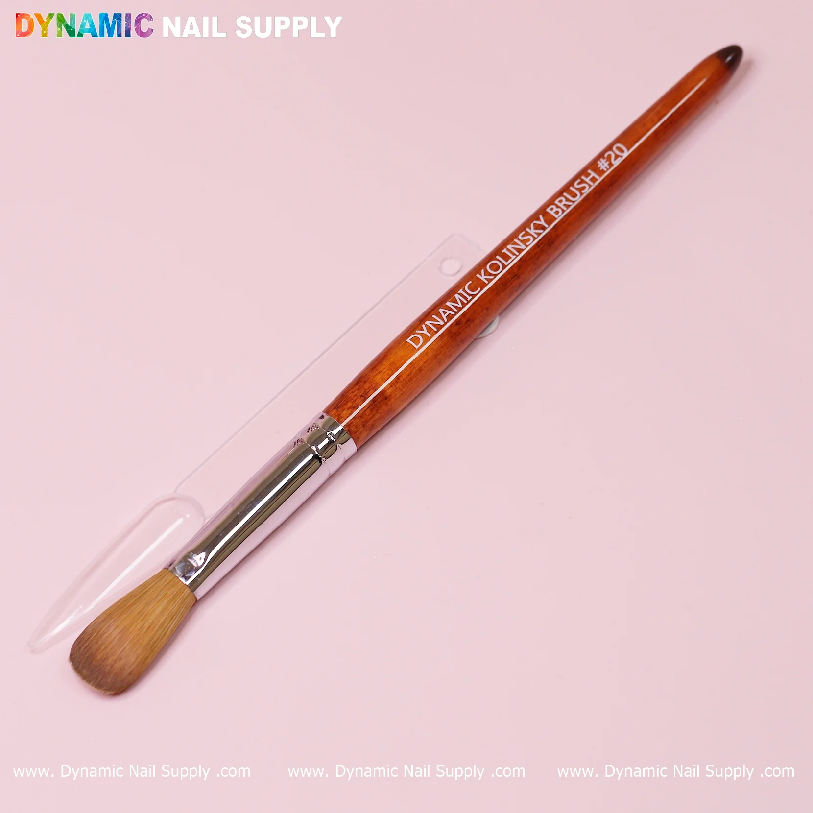 Dynamic 100% Kolinsky Hair Brush - Wooden Handle Brush (Crimped/ Flat/ Round) for Acrylic Nails Application - Image 15