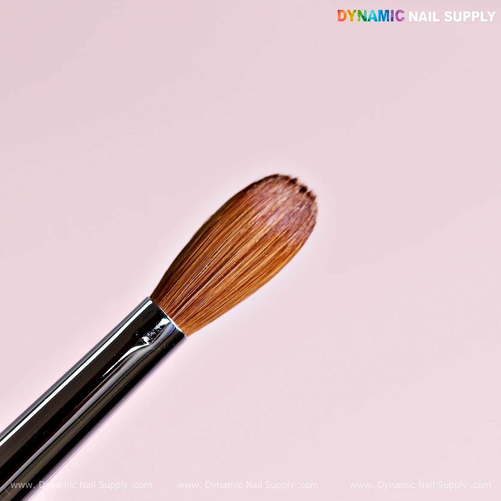 Dynamic 100% Pure Kolinsky Hair Brush (Pink handle - Crimped or Not) for Nails Acrylic Application - Image 3