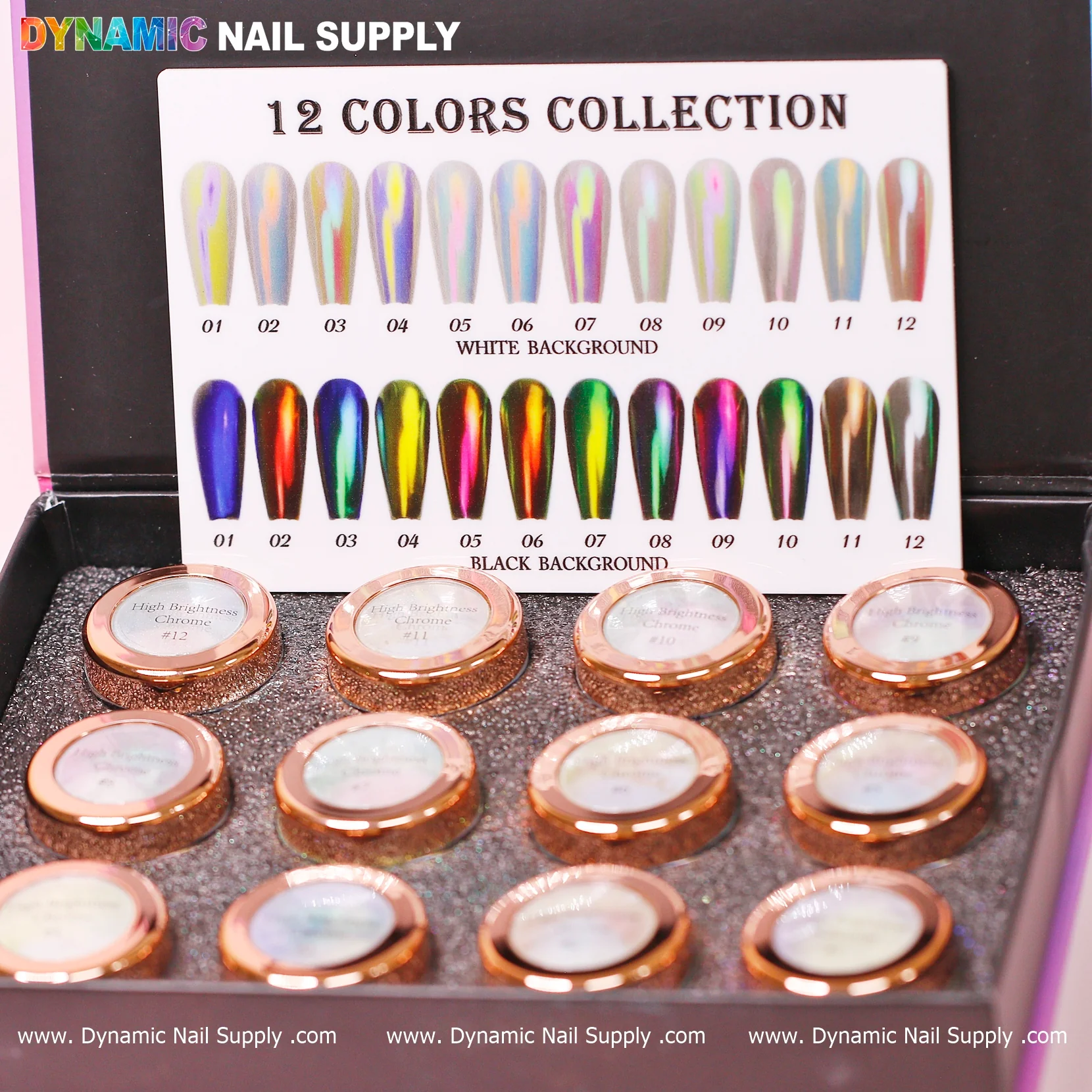 DYNAMIC Iridescent Chrome High-Pigment Powder (High-quality micron fine) 12 colors - Image 4