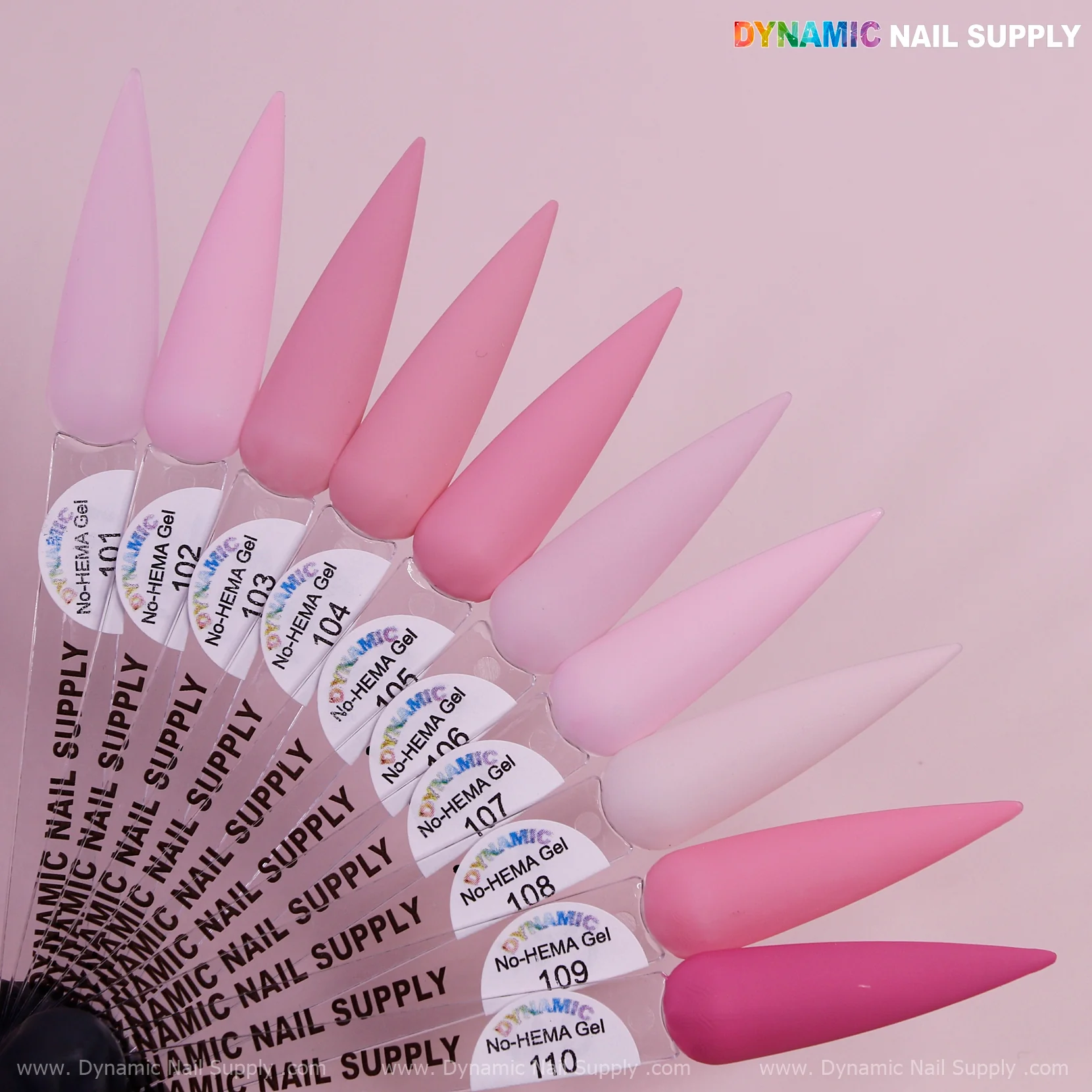 Dynamic No-HEMA Gel Polish - Color 101 to 110 - Image 3