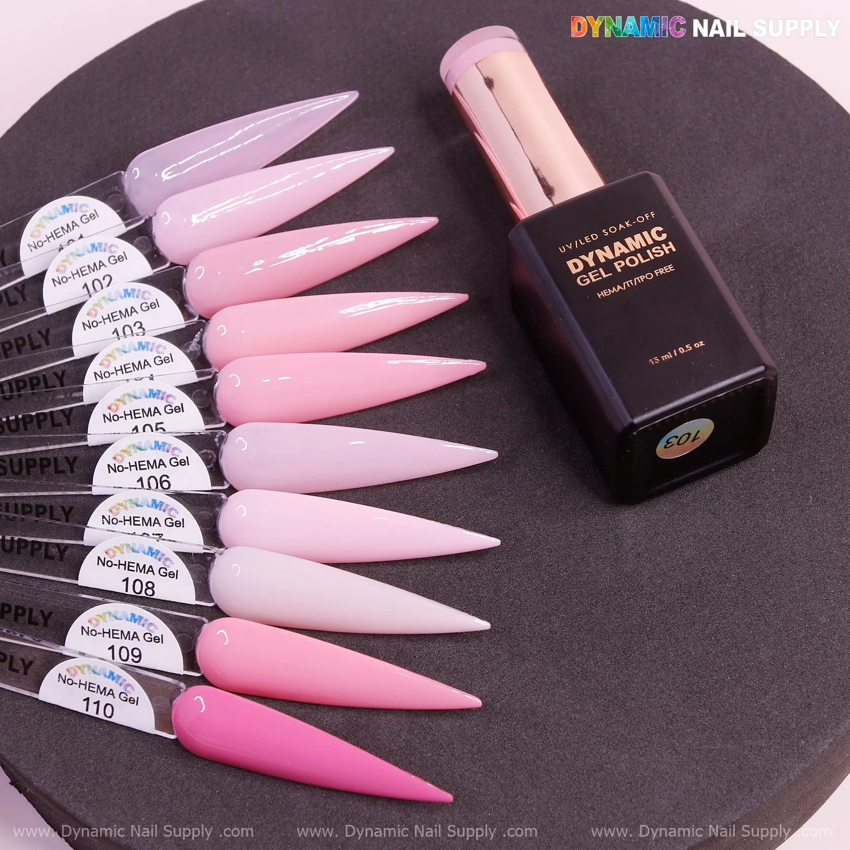 Dynamic No-HEMA Gel Polish - Color 101 to 110 - Image 9