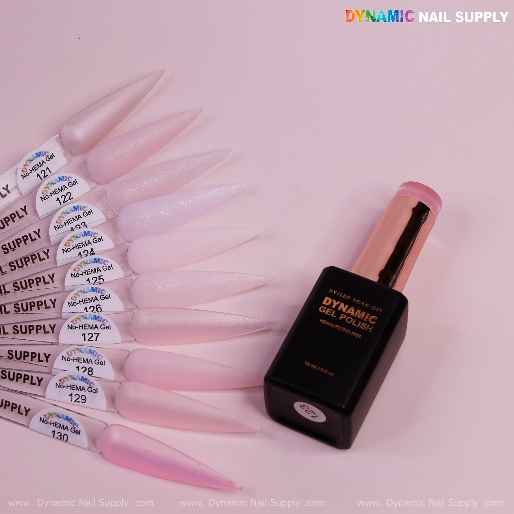 Dynamic No-HEMA Gel Polish - Color 121 to 130 - Image 10