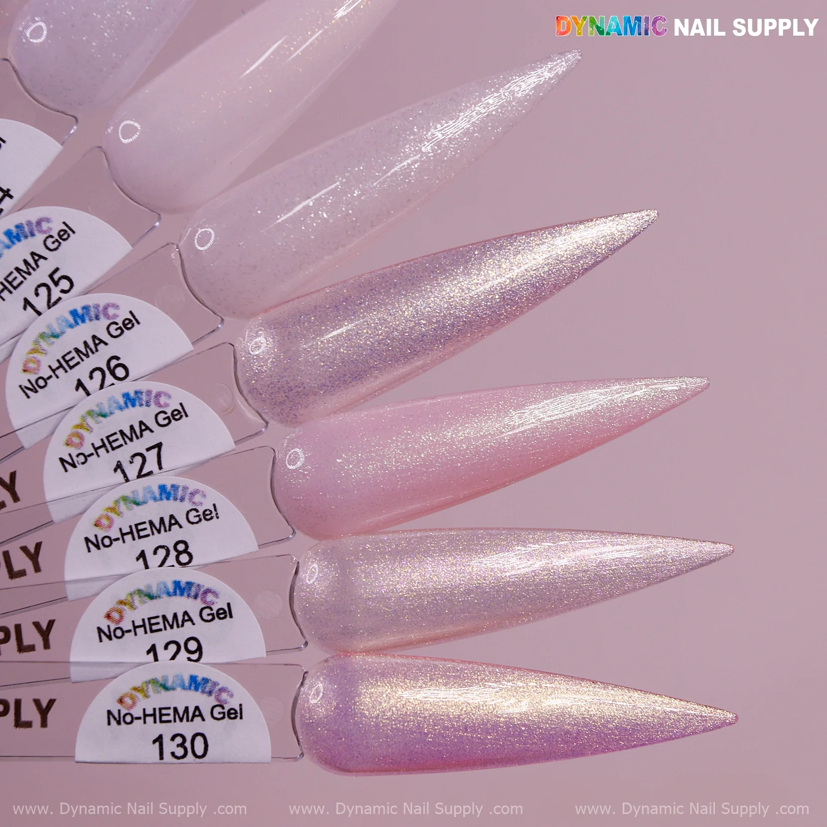 Dynamic No-HEMA Gel Polish - Color 121 to 130 - Image 2