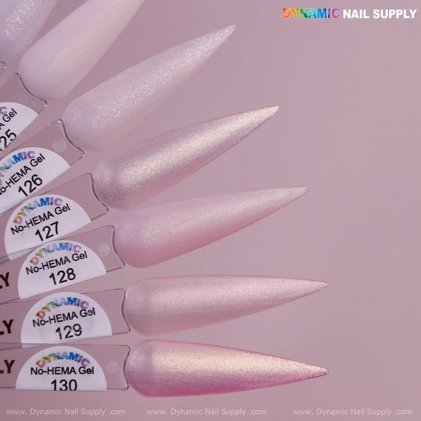 Dynamic No-HEMA Gel Polish - Color 121 to 130 - Image 3