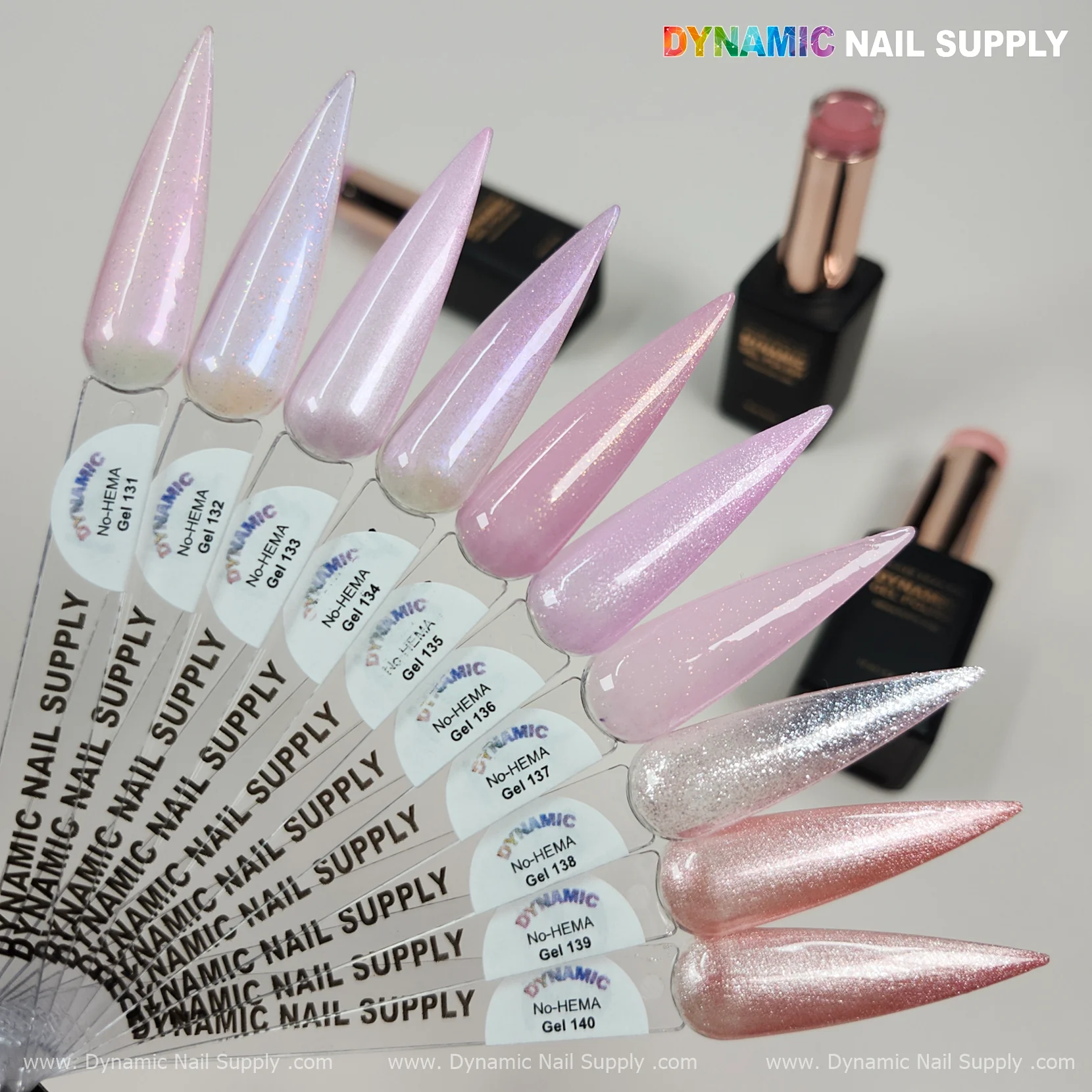 Dynamic No-HEMA Gel Polish - Color 131 to 140