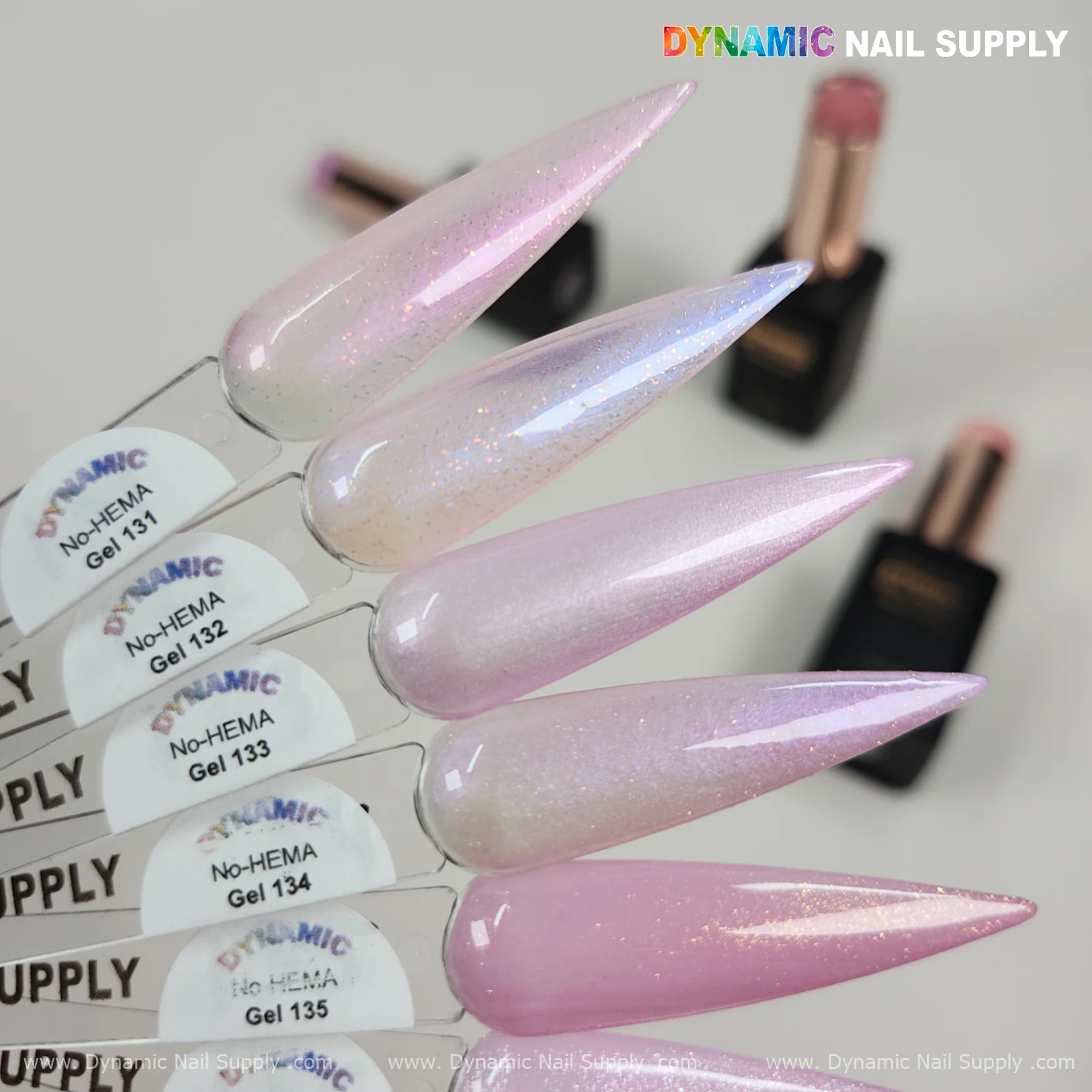 Dynamic No-HEMA Gel Polish - Color 131 to 140 - Image 5