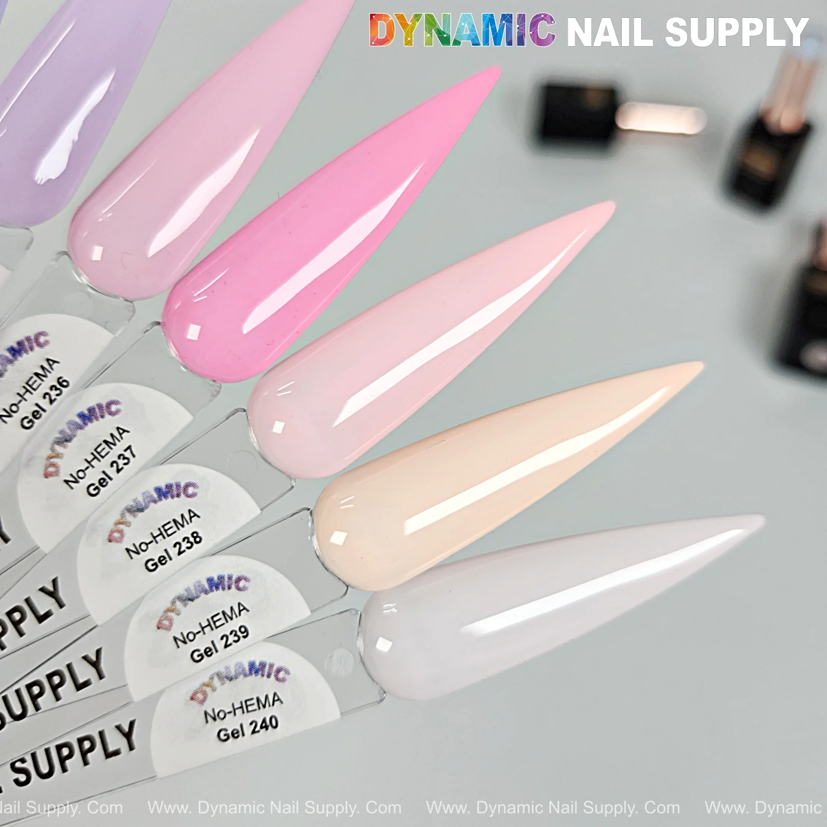Dynamic No-HEMA Gel Polish - Color 231 to 240 - Image 3