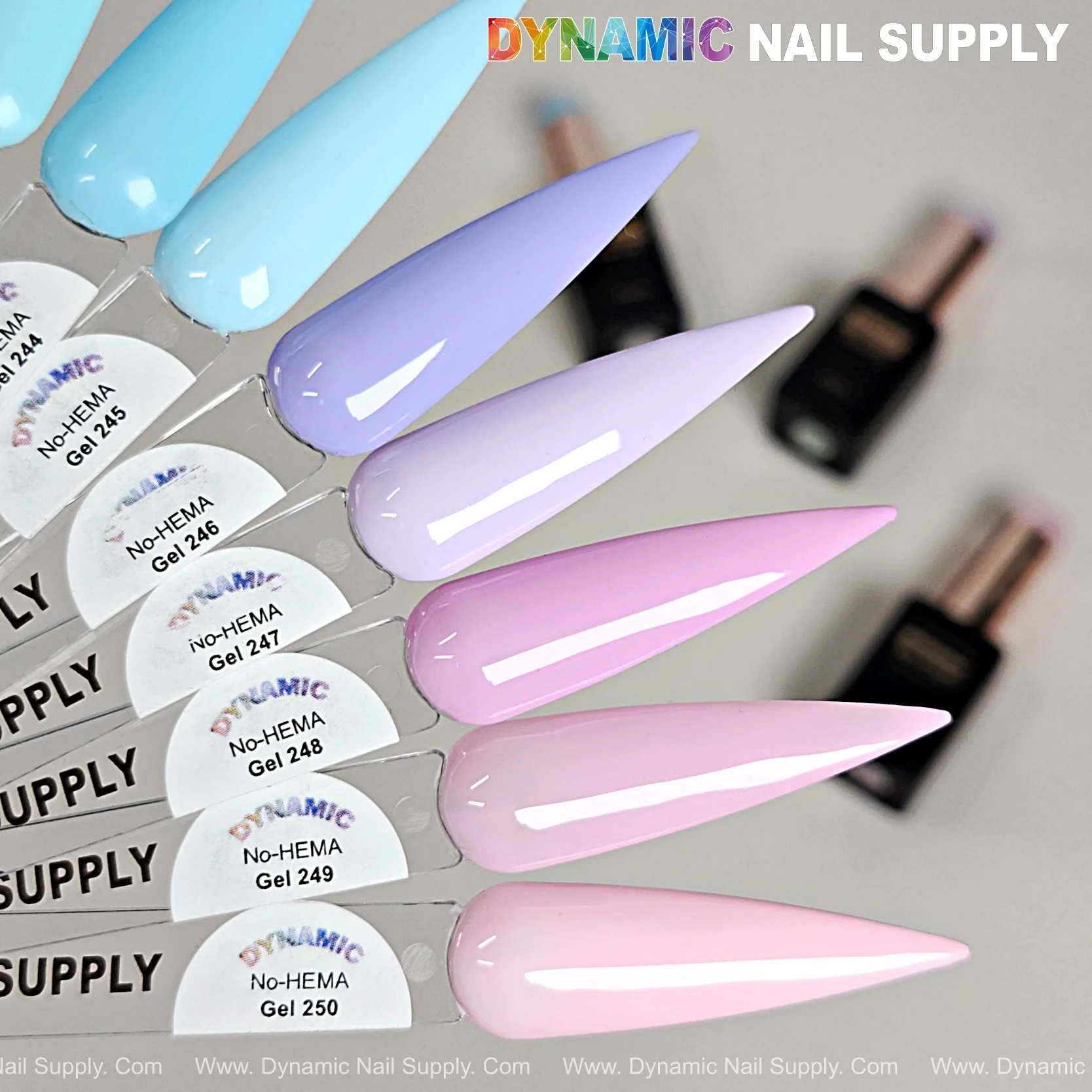 Dynamic No-HEMA Gel Polish - Color 241 to 250 - Image 2